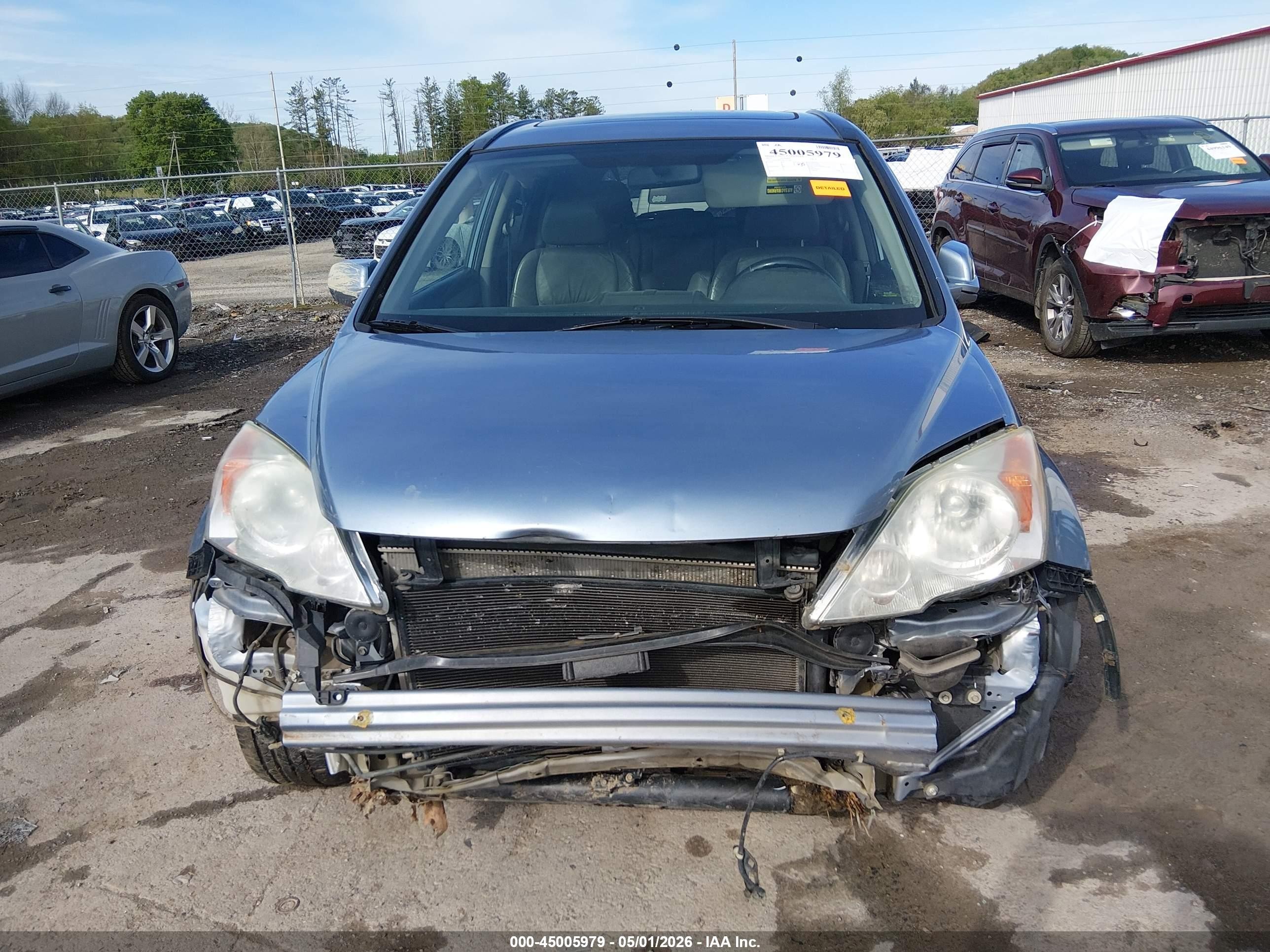 2011 Honda Cr-v Ex-l Blue vin: 5J6RE4H75BL017180