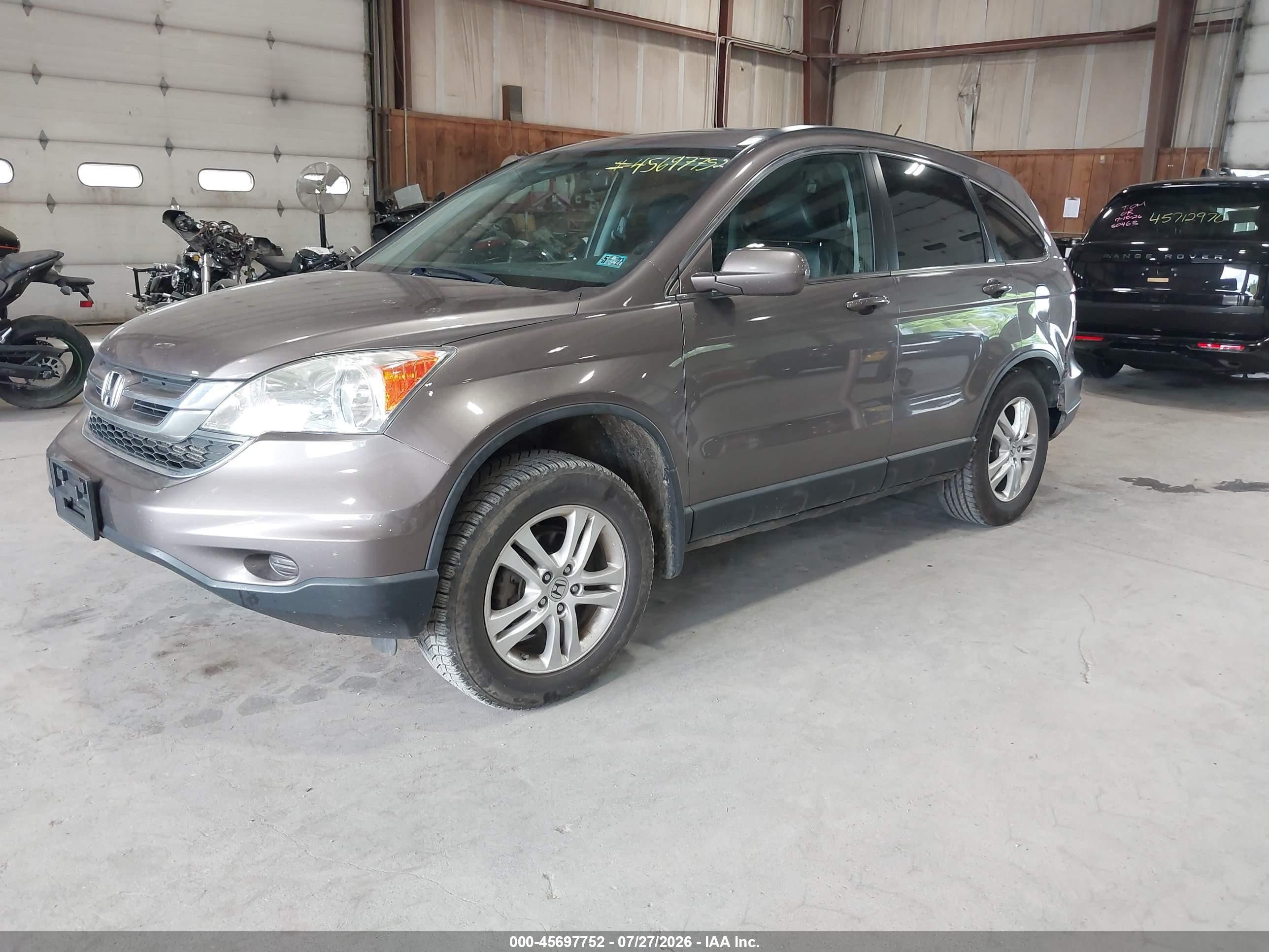 2011 Honda Cr-v Ex-l Brown vin: 5J6RE4H75BL028664