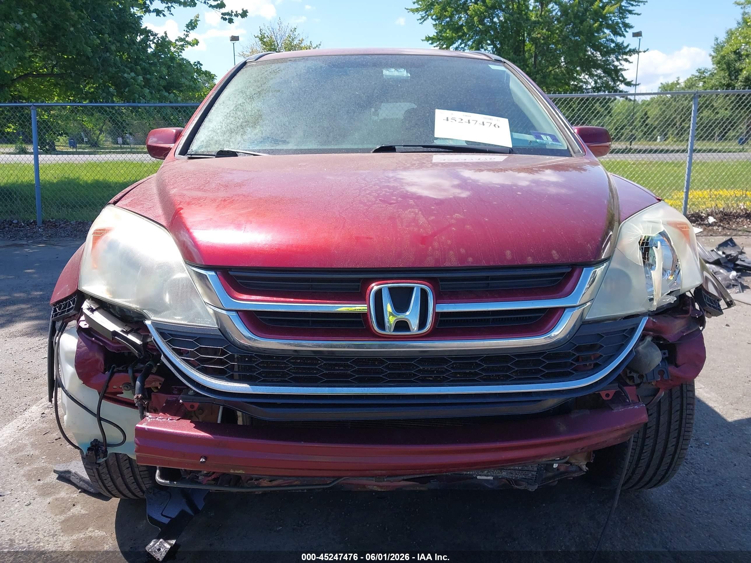 2011 Honda Cr-v Ex-l Red vin: 5J6RE4H75BL033461