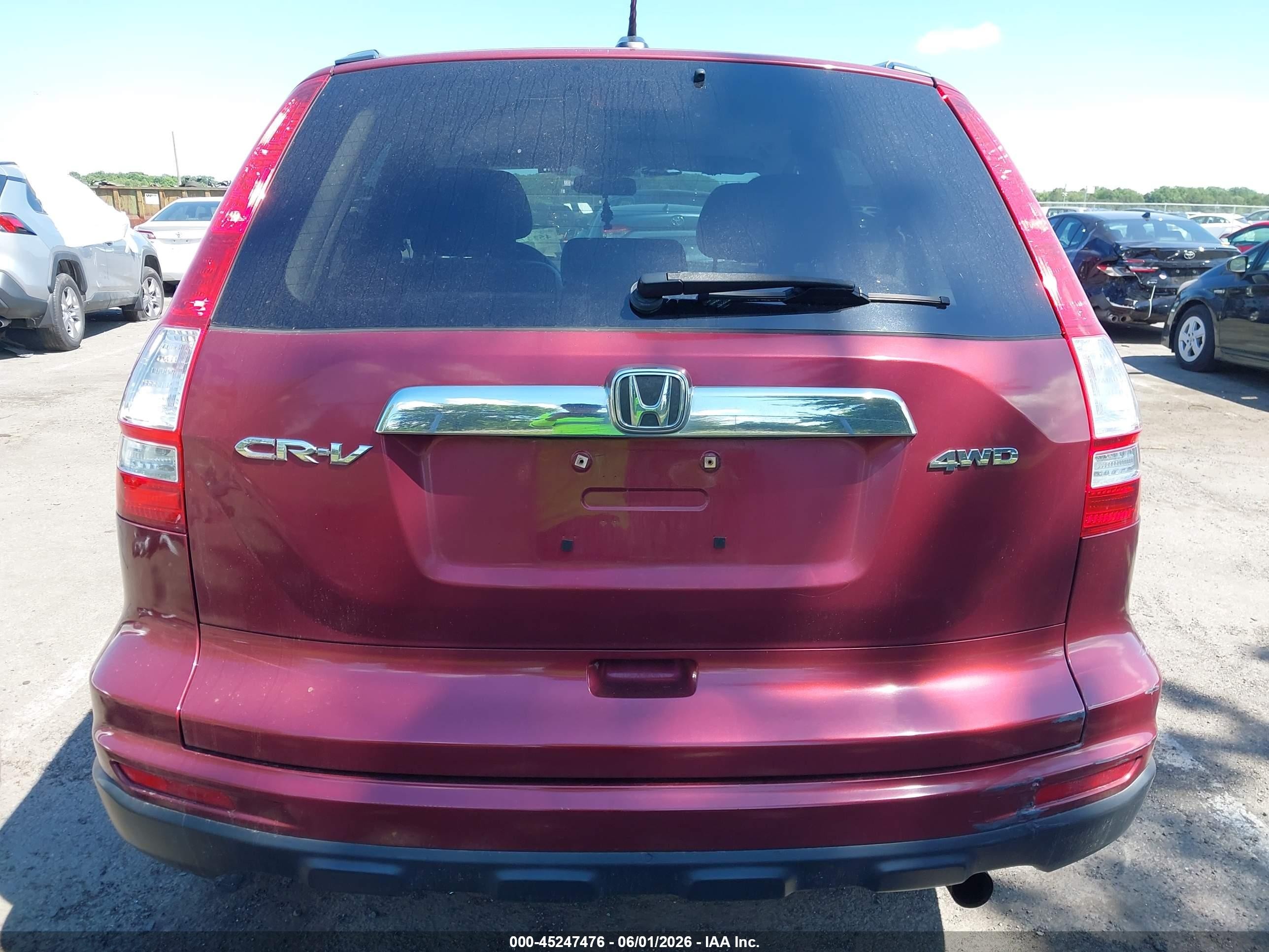 2011 Honda Cr-v Ex-l Red vin: 5J6RE4H75BL033461