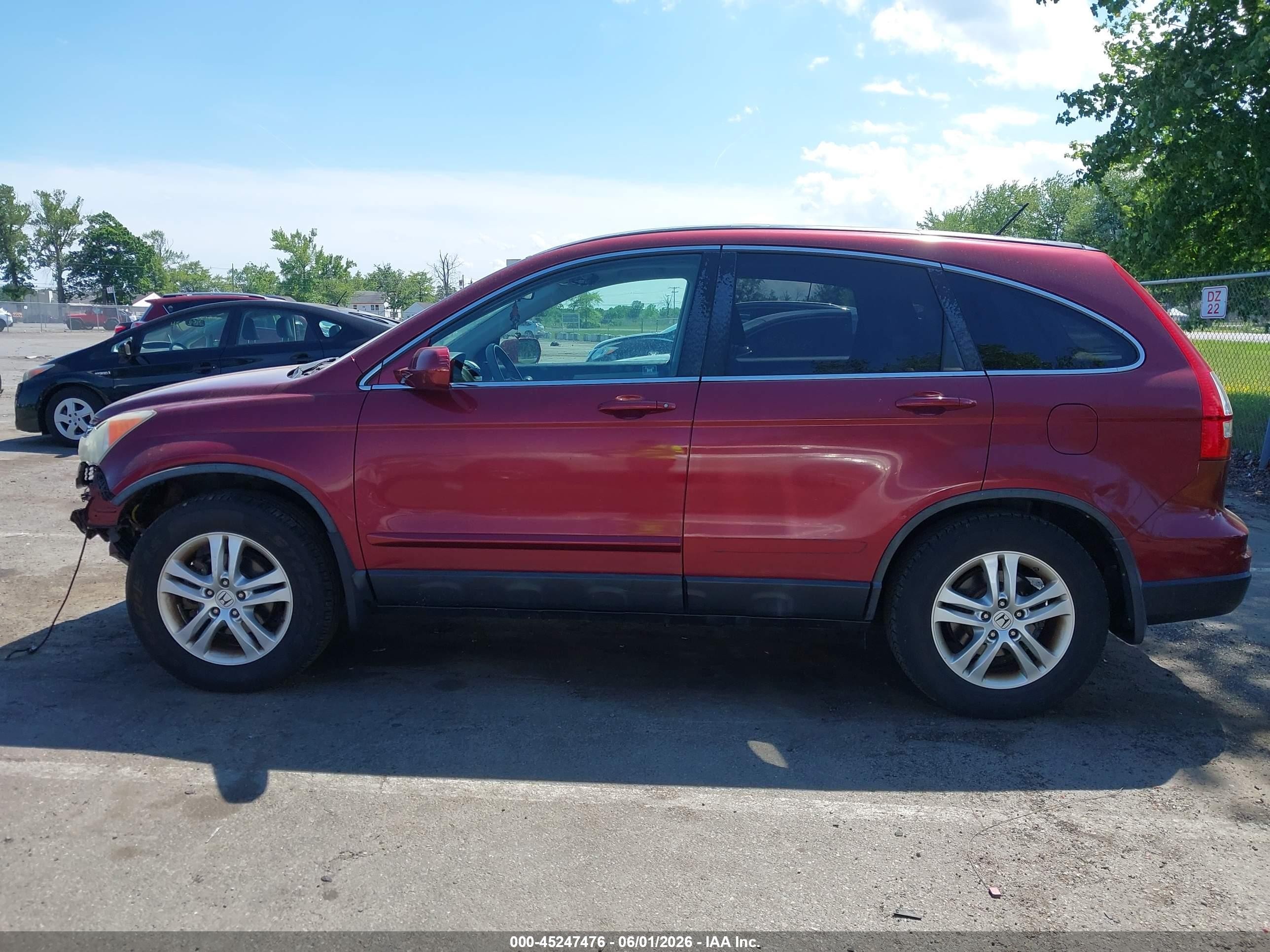 2011 Honda Cr-v Ex-l Red vin: 5J6RE4H75BL033461