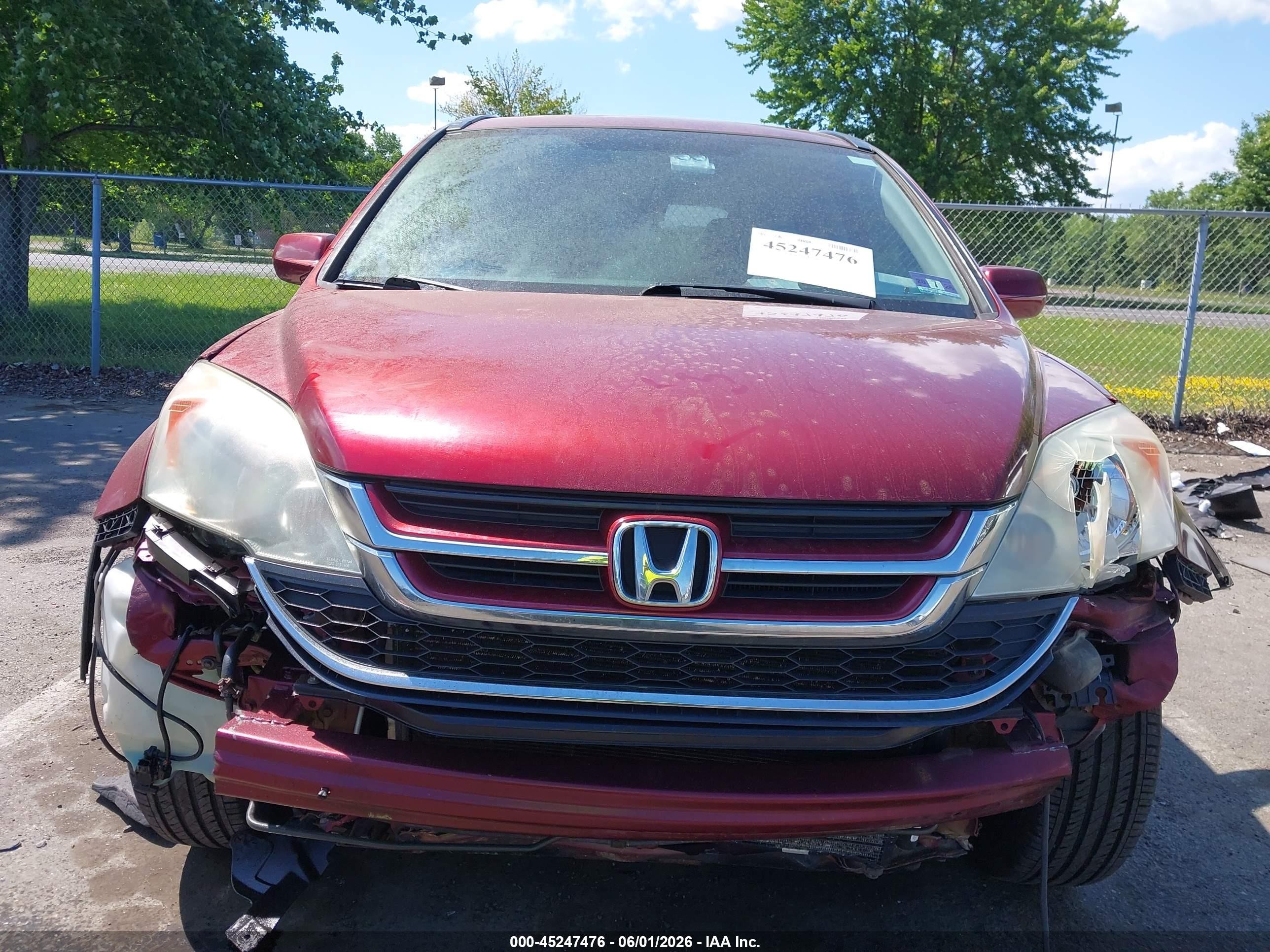 2011 Honda Cr-v Ex-l Red vin: 5J6RE4H75BL033461