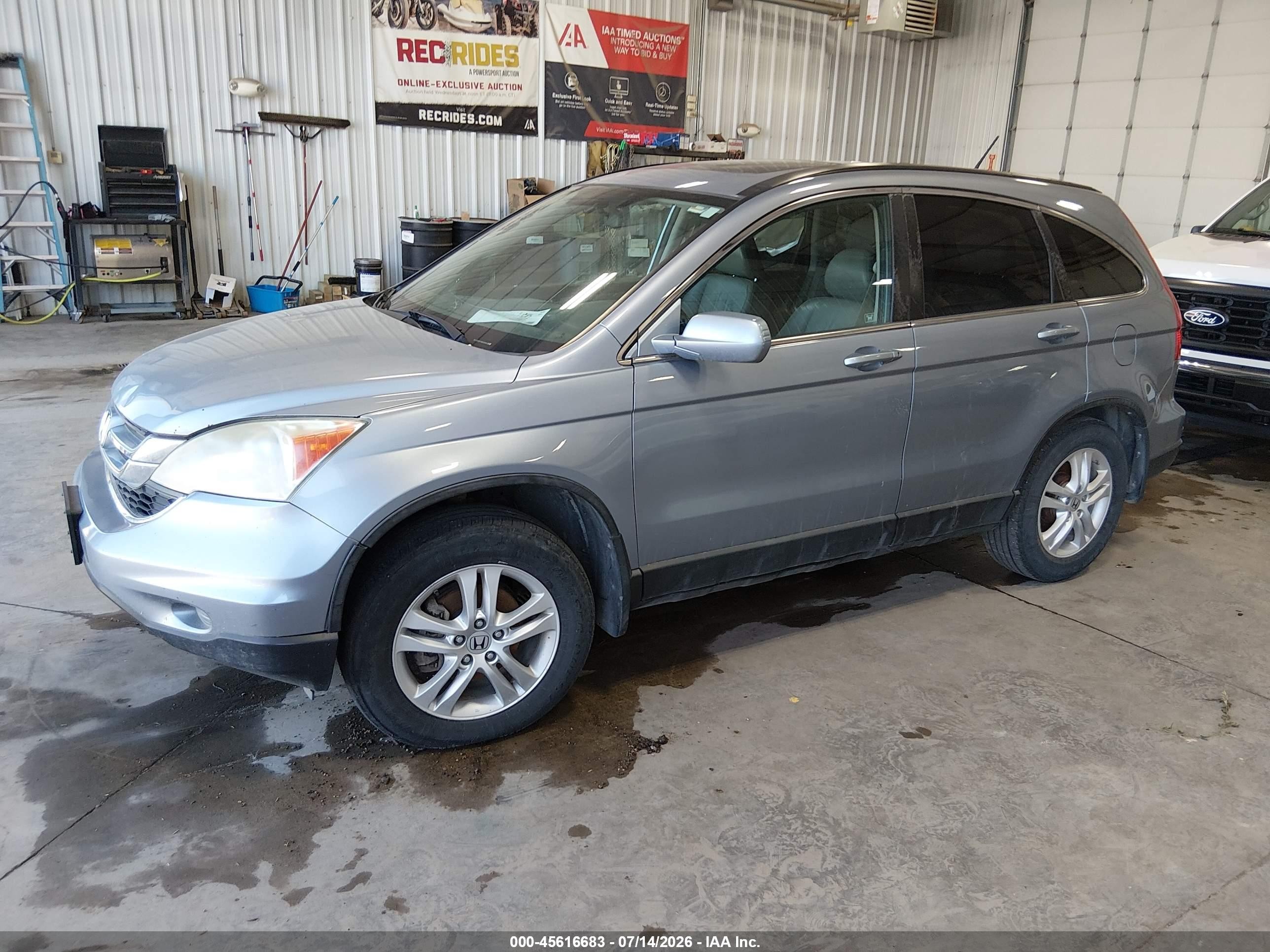 2011 Honda Cr-v Ex-l Gray vin: 5J6RE4H75BL035551