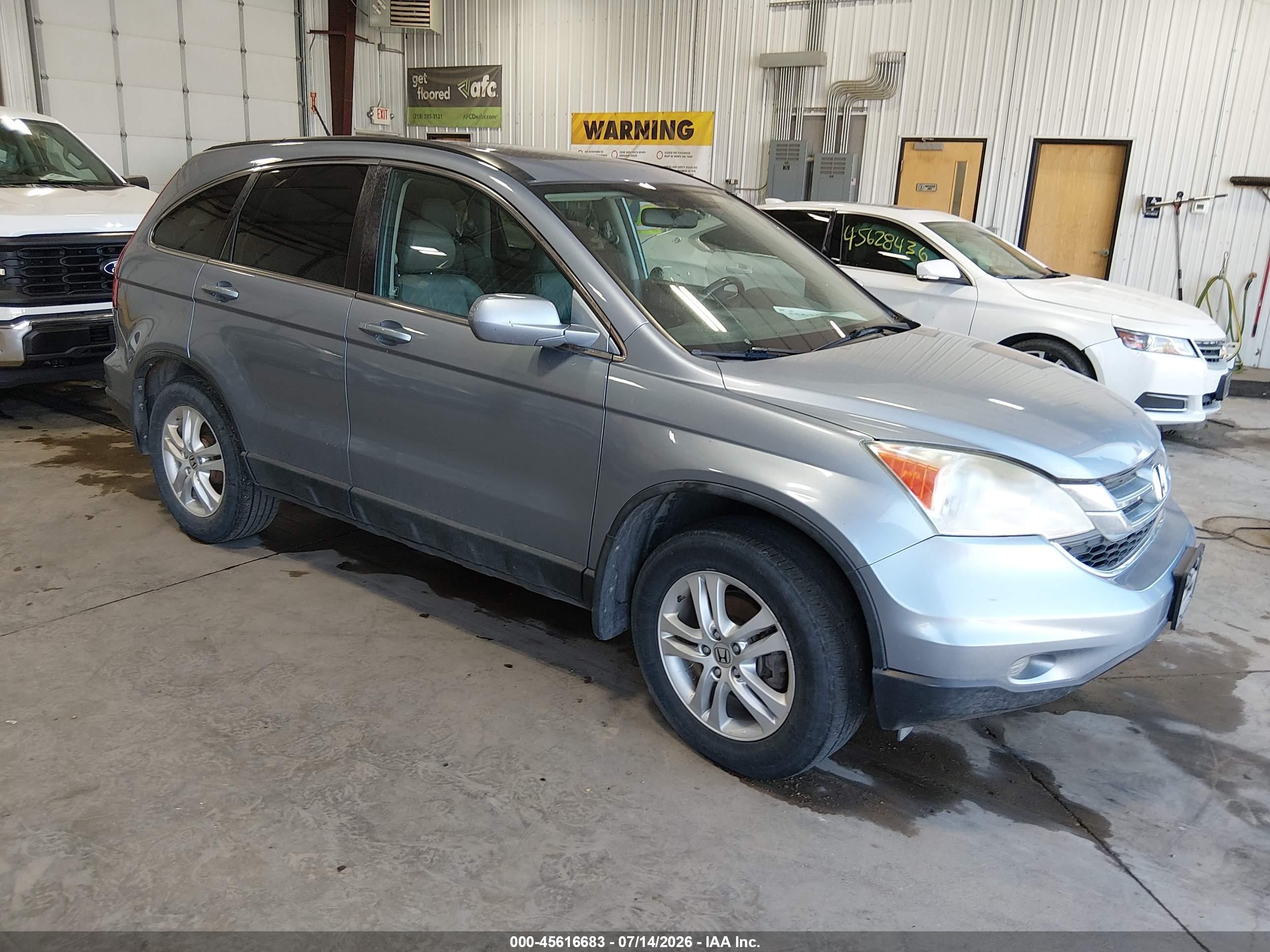 2011 Honda Cr-v Ex-l Gray vin: 5J6RE4H75BL035551