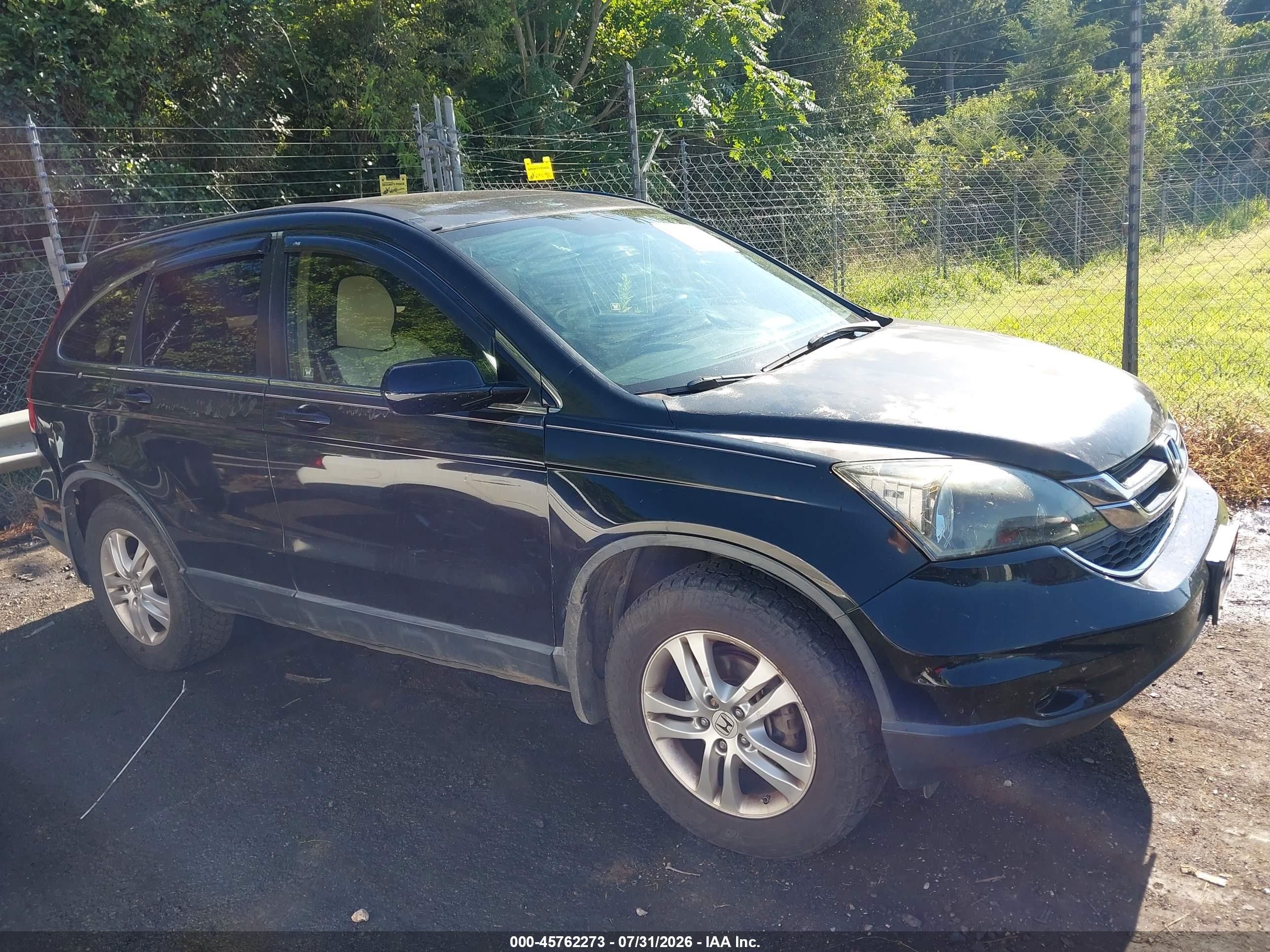 2011 Honda Cr-v Ex-l Black vin: 5J6RE4H75BL061714