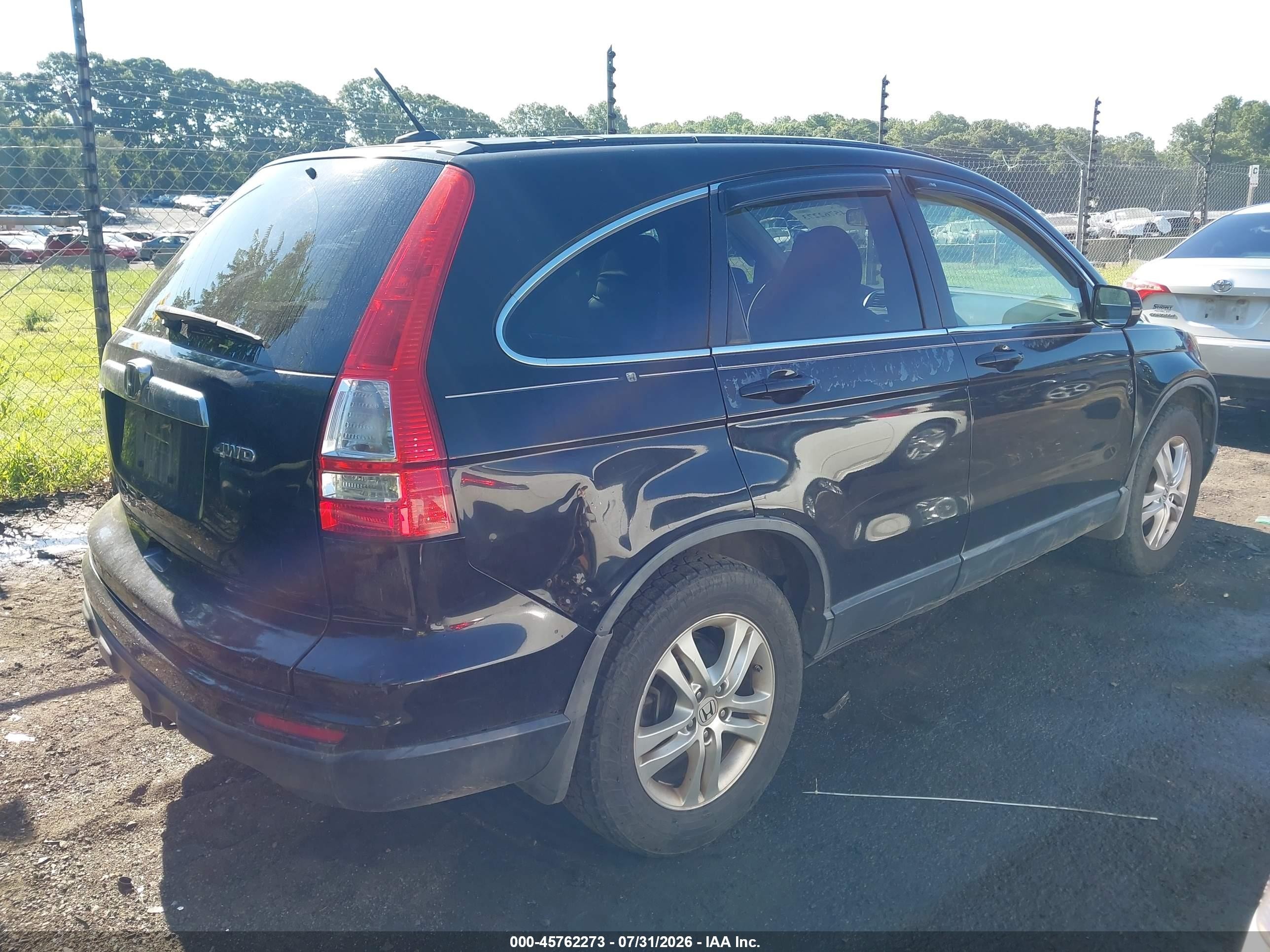 2011 Honda Cr-v Ex-l Black vin: 5J6RE4H75BL061714