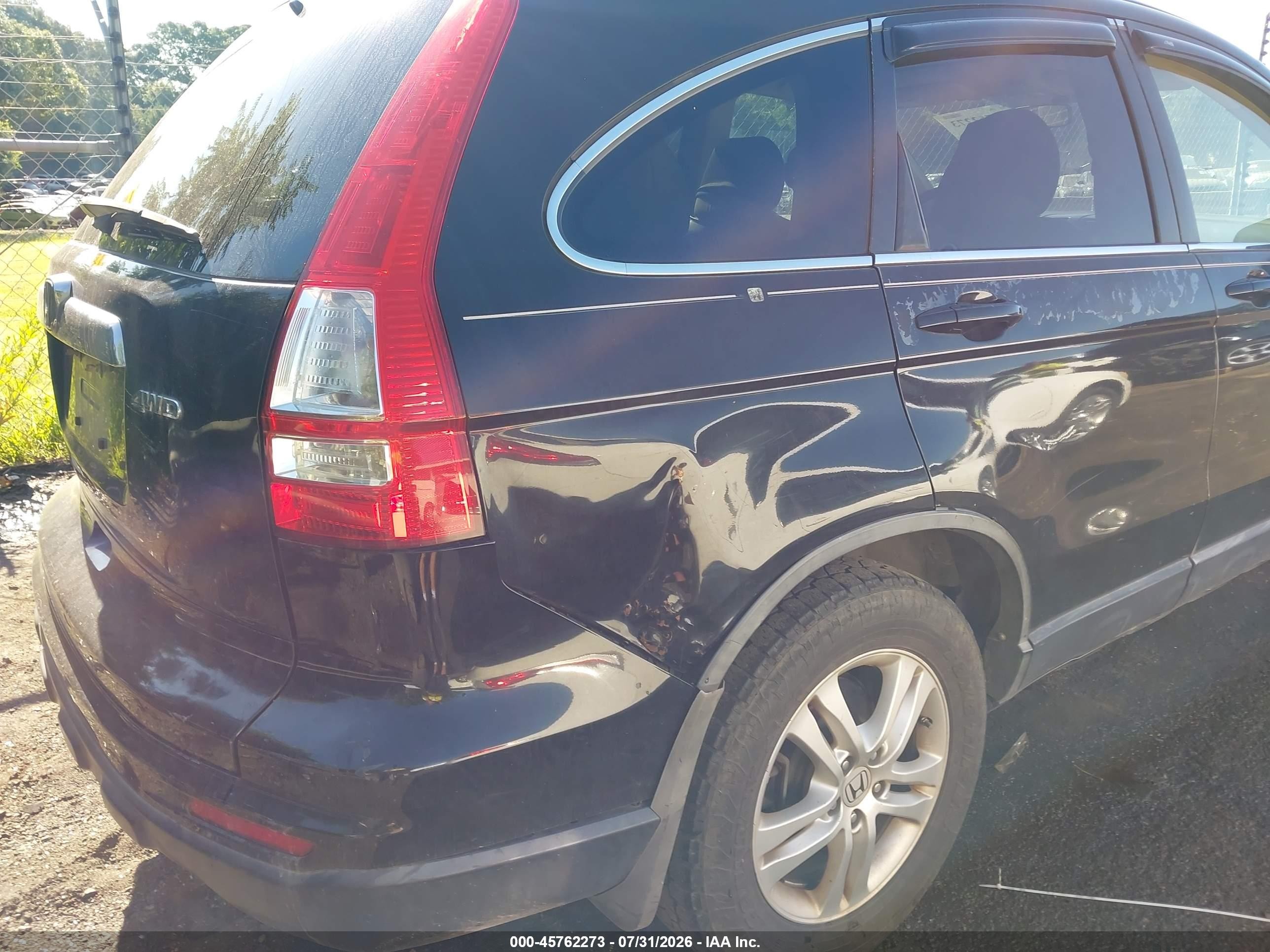 2011 Honda Cr-v Ex-l Black vin: 5J6RE4H75BL061714