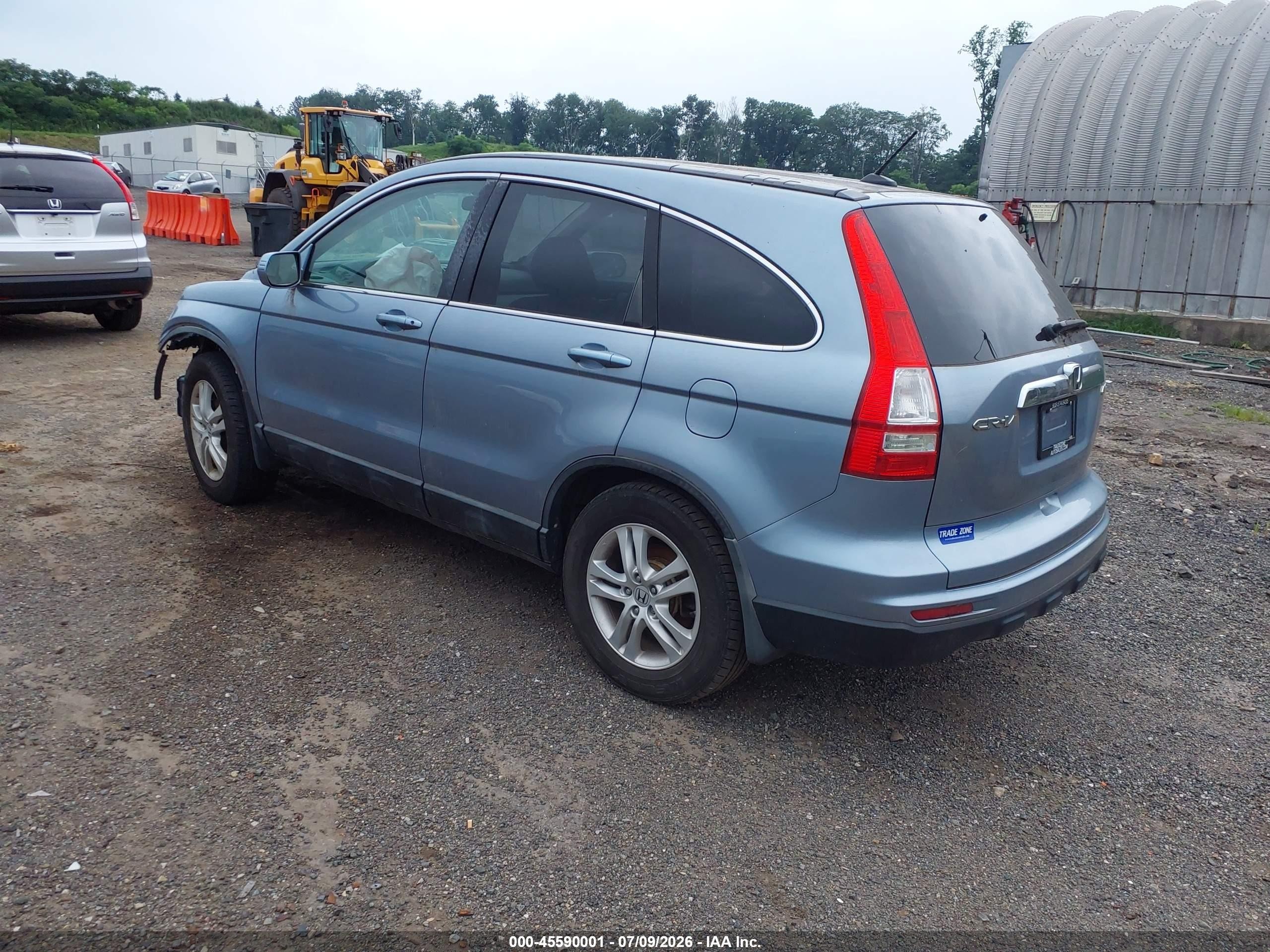 2011 Honda Cr-v Ex-l Light Blue vin: 5J6RE4H75BL074558