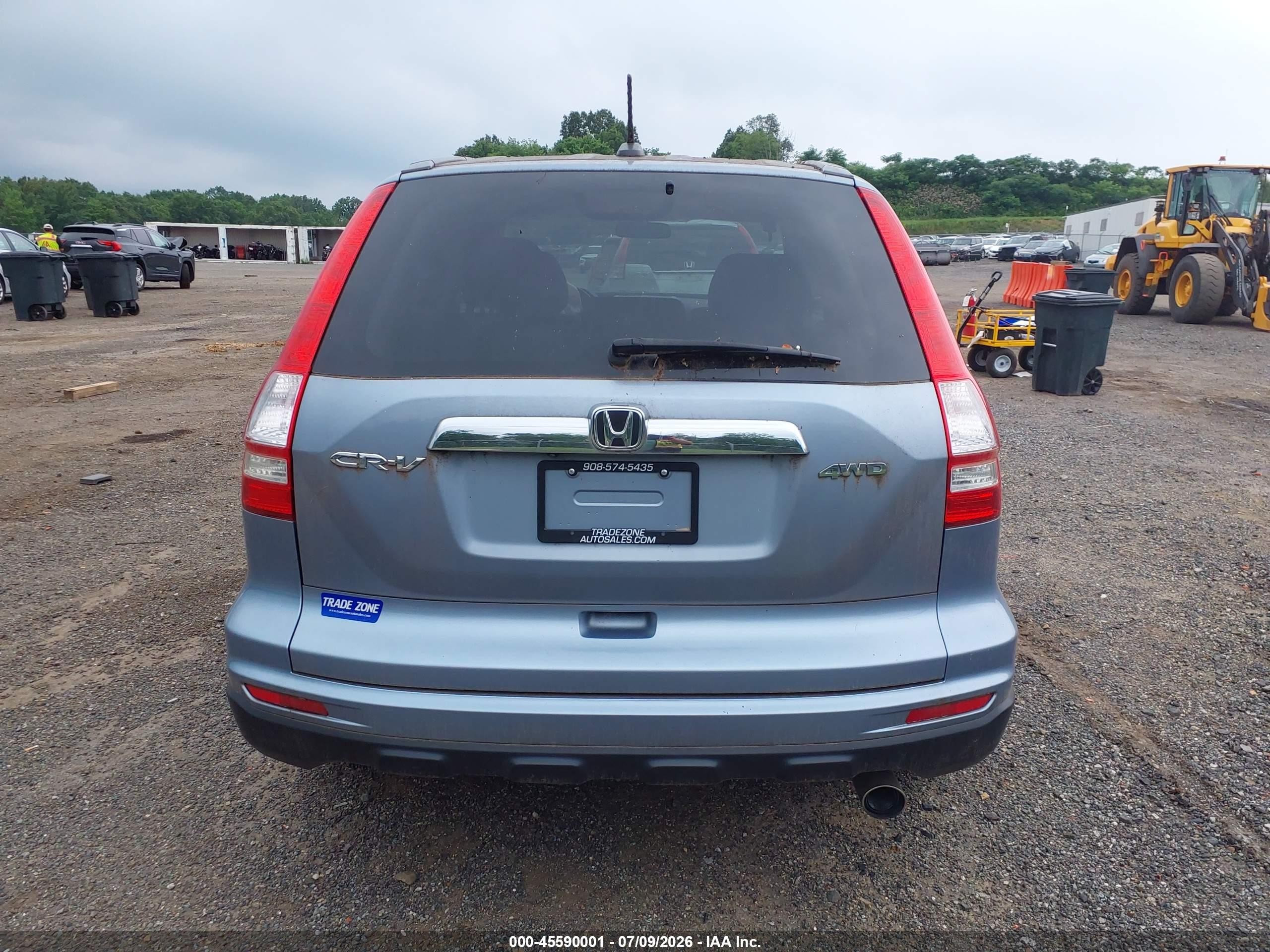 2011 Honda Cr-v Ex-l Light Blue vin: 5J6RE4H75BL074558