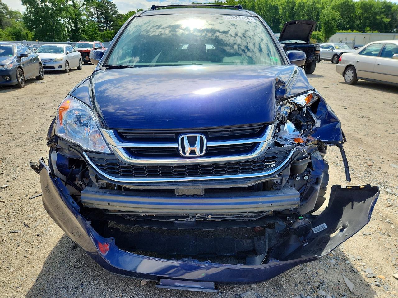 2011 Honda Cr-v Exl Blue vin: 5J6RE4H75BL077024