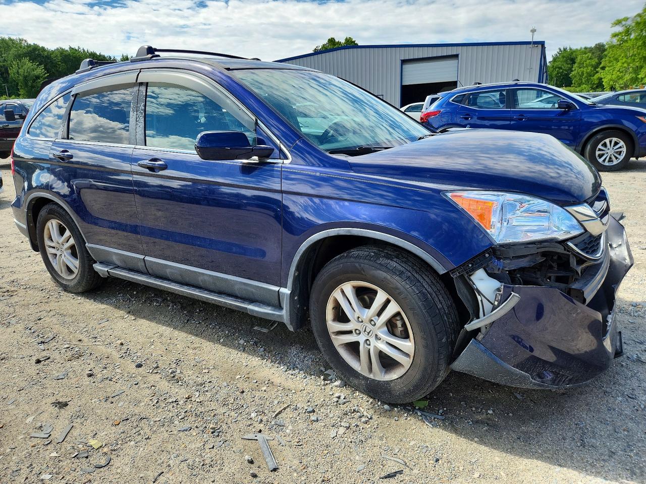 2011 Honda Cr-v Exl Blue vin: 5J6RE4H75BL077024