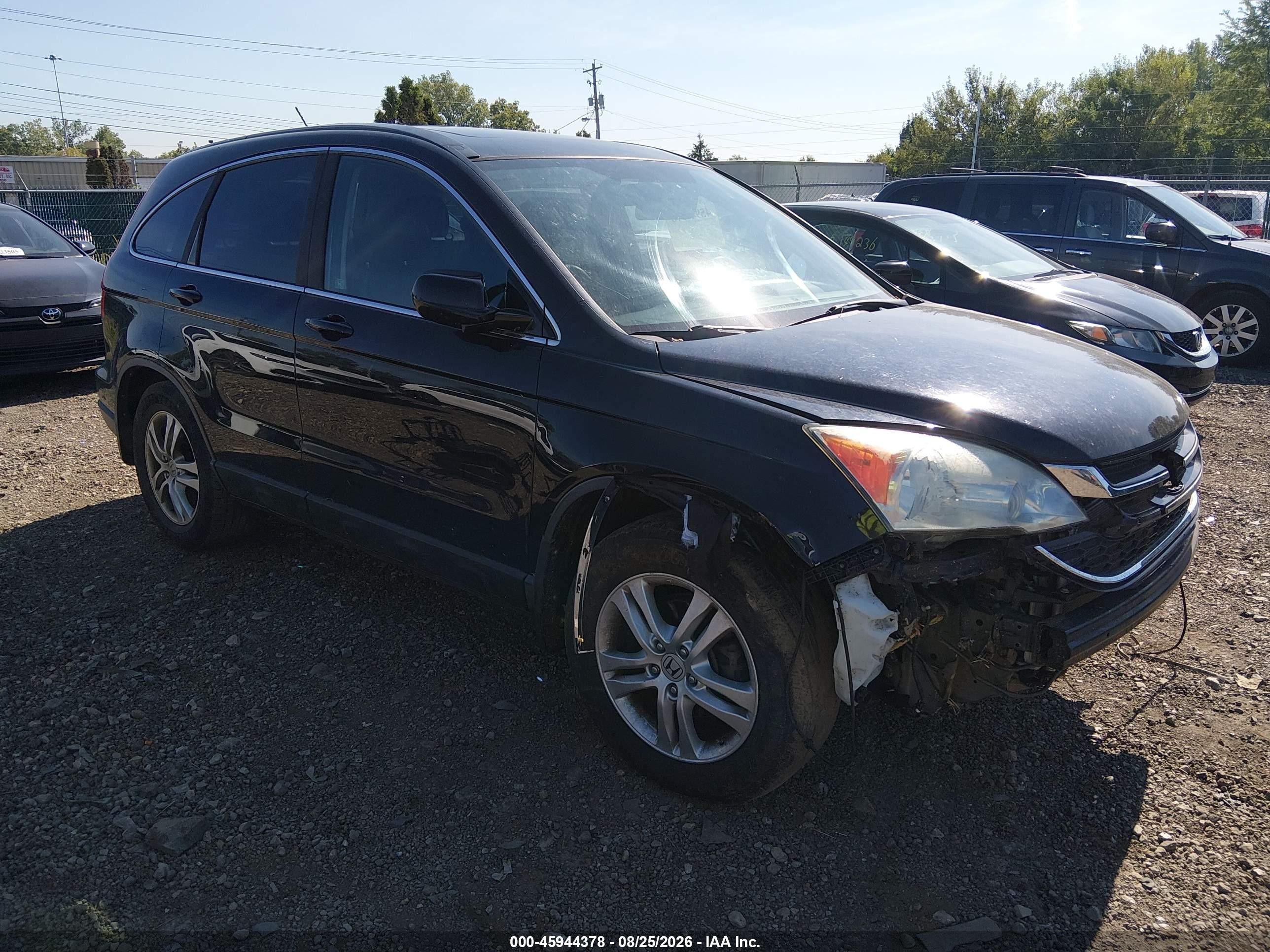 2011 Honda Cr-v Ex-l Black vin: 5J6RE4H75BL079906