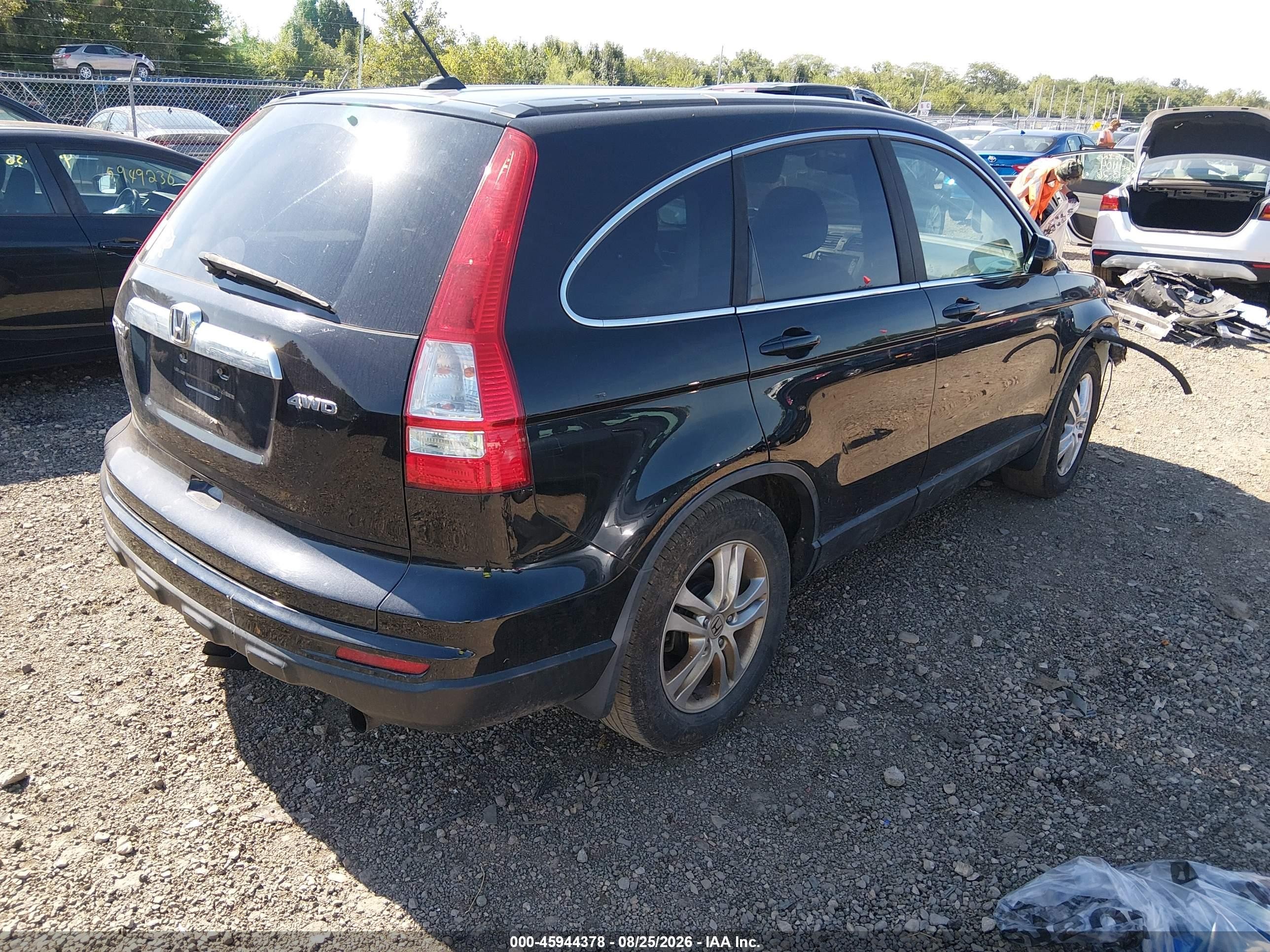 2011 Honda Cr-v Ex-l Black vin: 5J6RE4H75BL079906