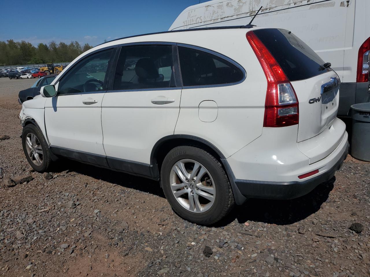 2011 Honda Cr-v Exl White vin: 5J6RE4H75BL083275