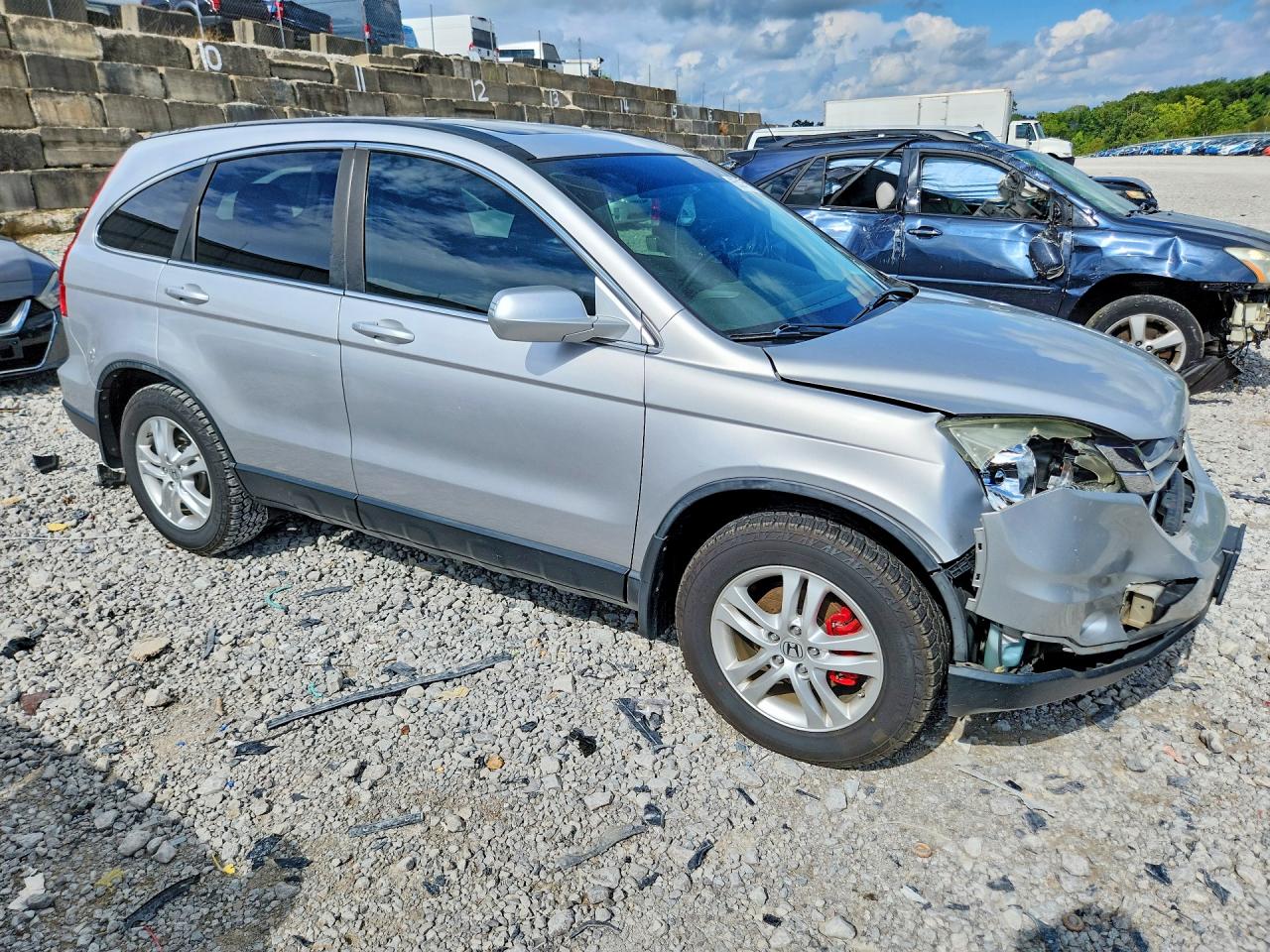 2011 Honda Cr-v Exl Серебряный vin: 5J6RE4H75BL084085