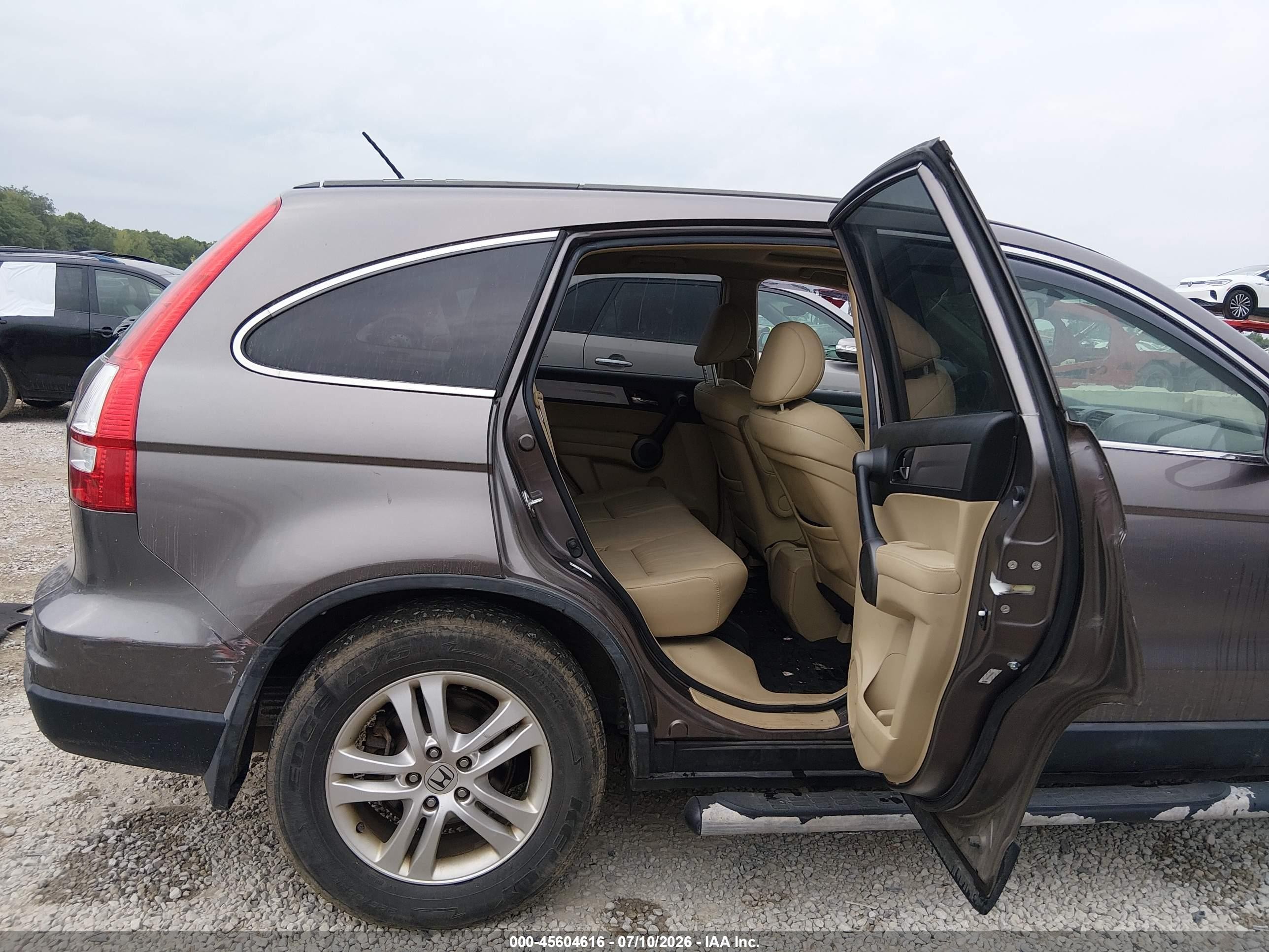 2011 Honda Cr-v Ex-l Brown vin: 5J6RE4H75BL093322