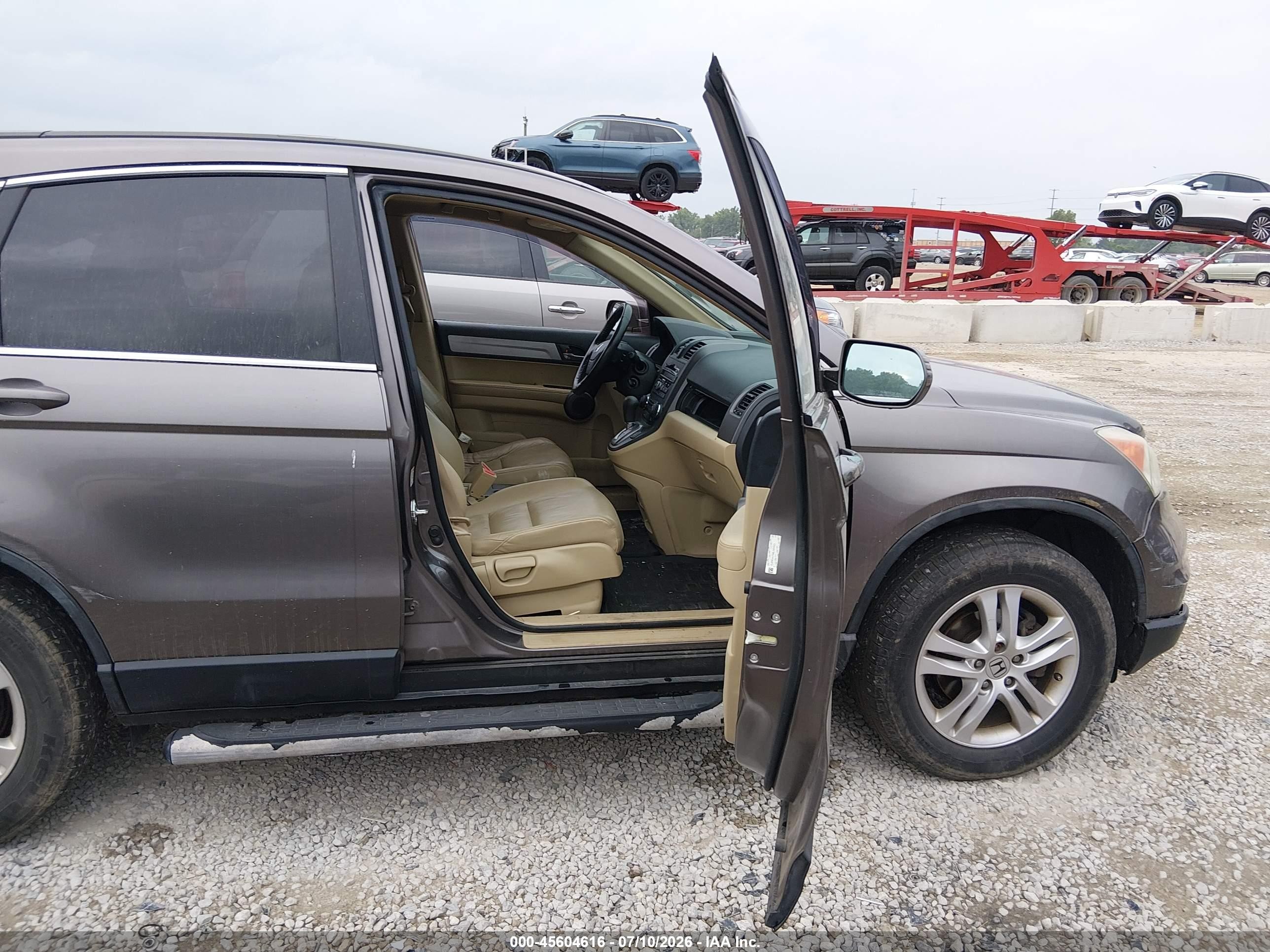 2011 Honda Cr-v Ex-l Brown vin: 5J6RE4H75BL093322