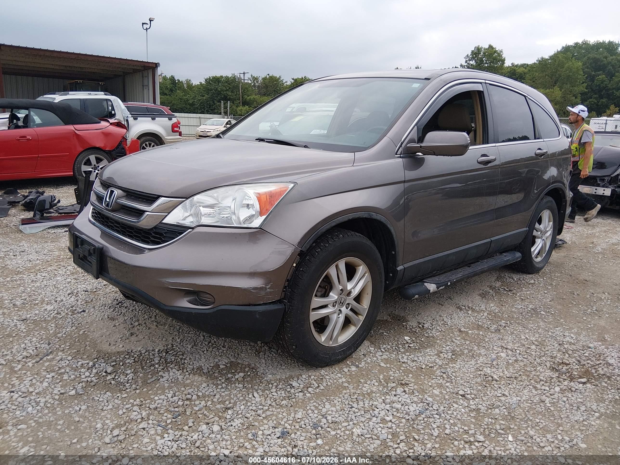2011 Honda Cr-v Ex-l Brown vin: 5J6RE4H75BL093322