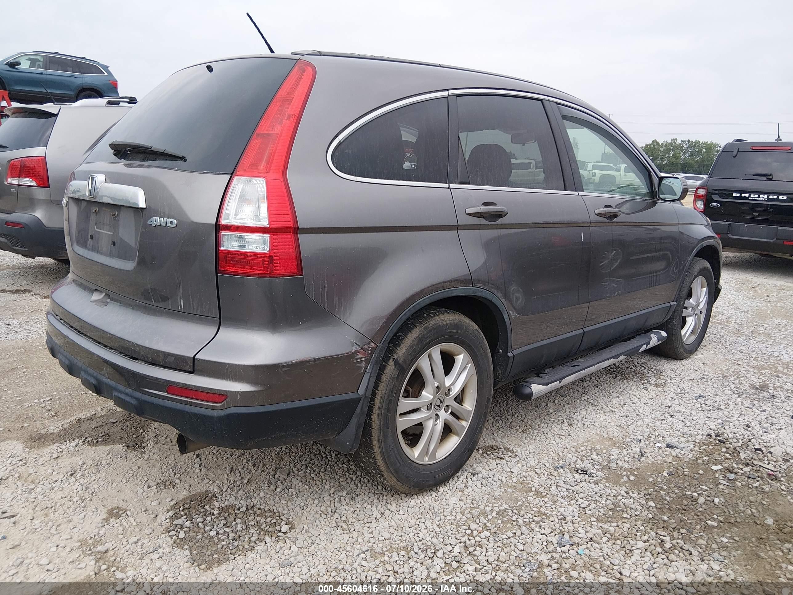 2011 Honda Cr-v Ex-l Brown vin: 5J6RE4H75BL093322
