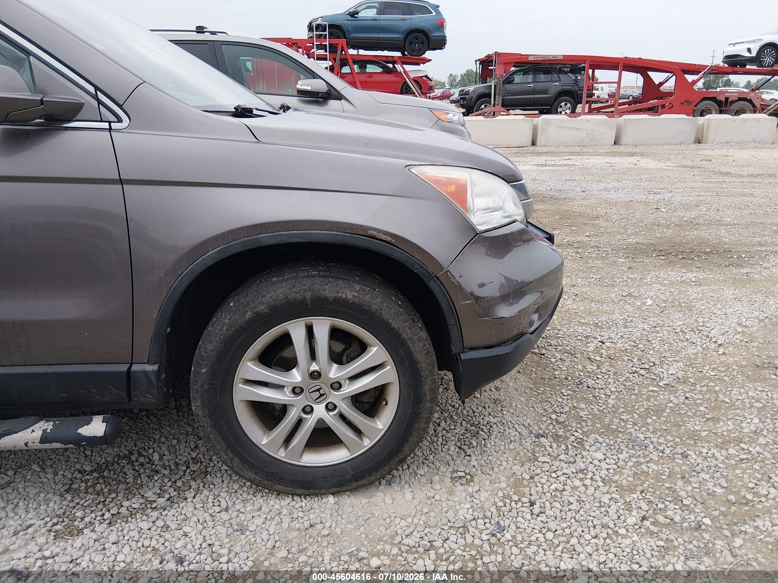 2011 Honda Cr-v Ex-l Brown vin: 5J6RE4H75BL093322