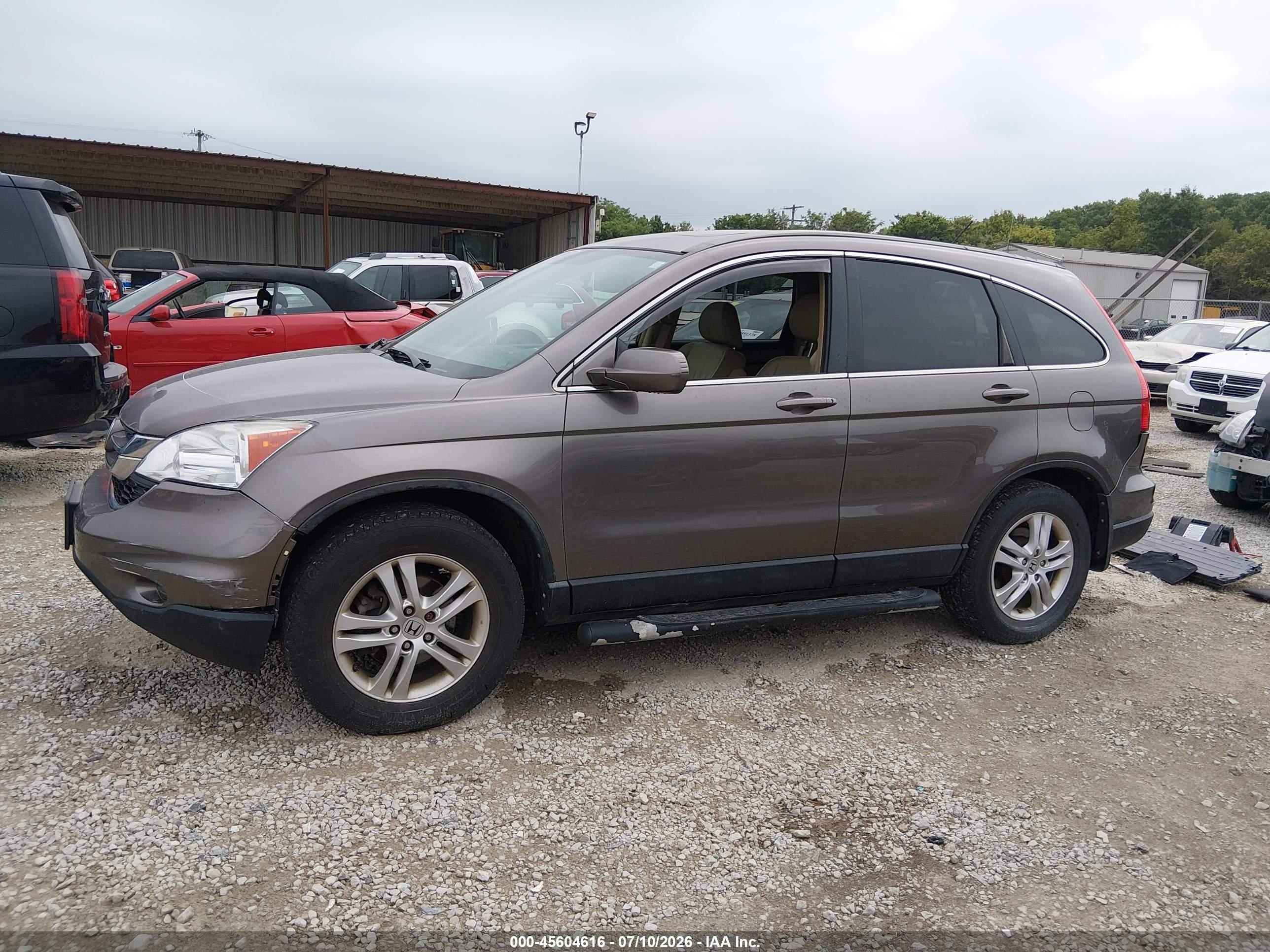 2011 Honda Cr-v Ex-l Brown vin: 5J6RE4H75BL093322
