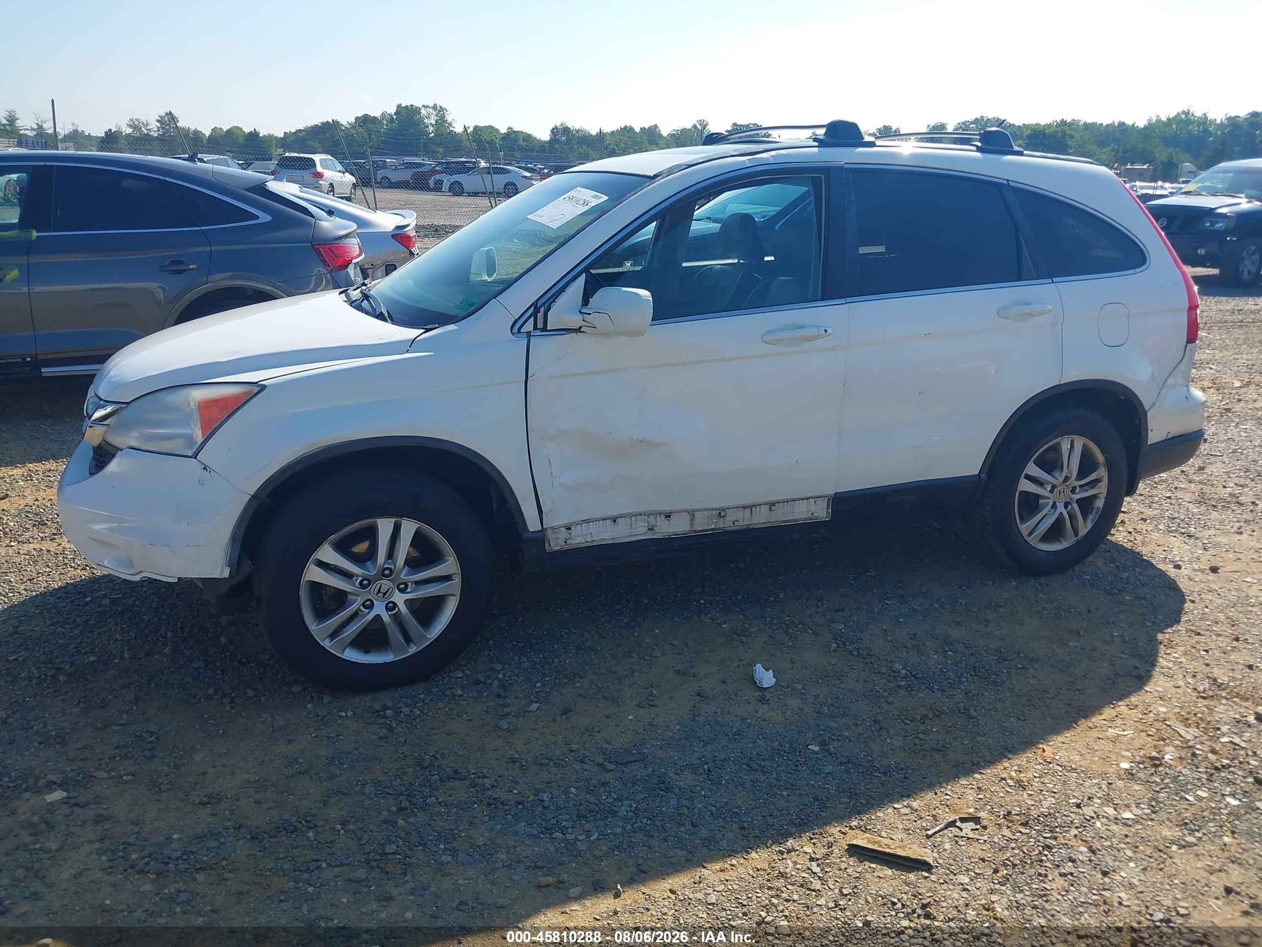 2011 Honda Cr-v Ex-l White vin: 5J6RE4H75BL099718