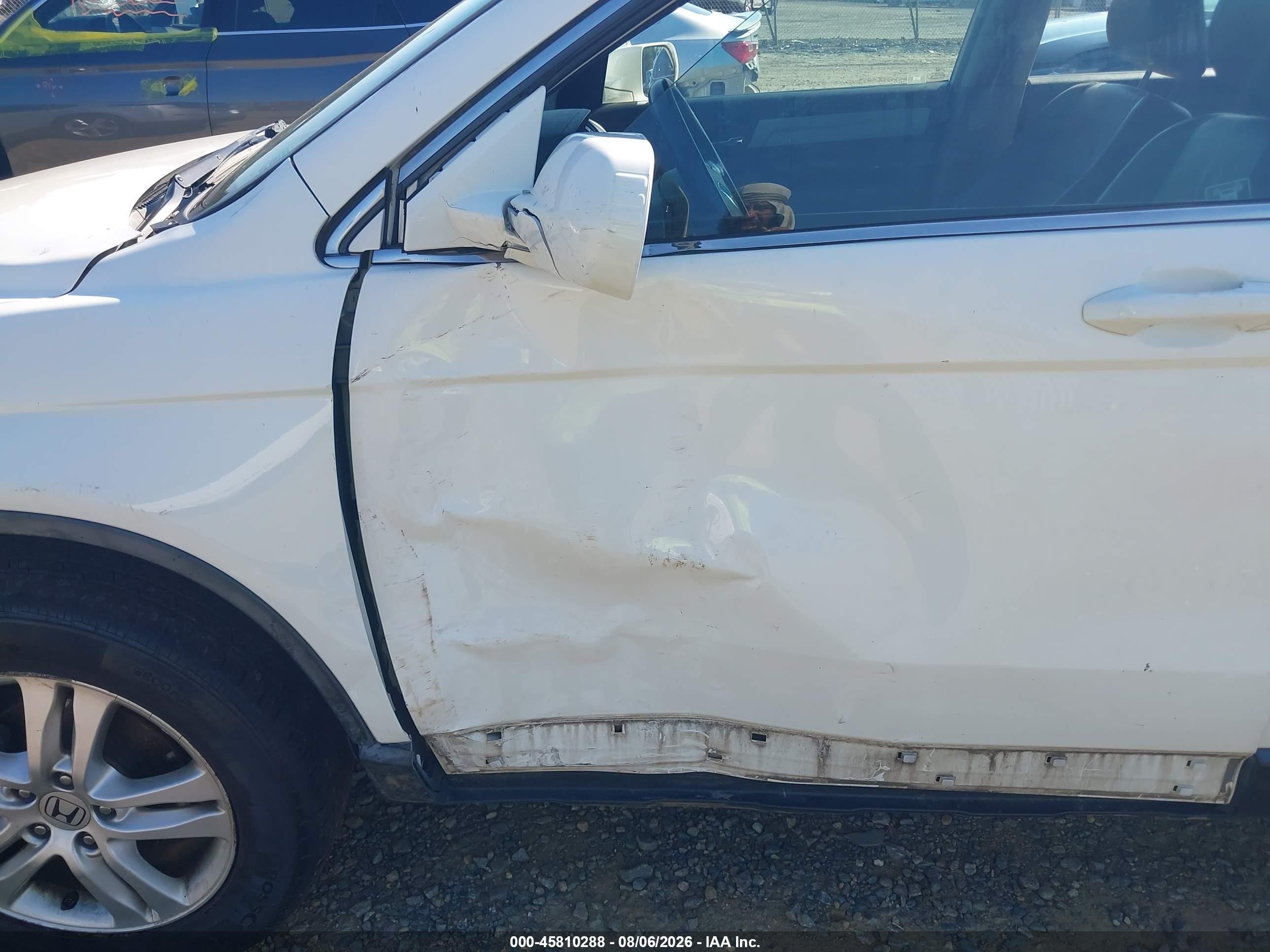 2011 Honda Cr-v Ex-l White vin: 5J6RE4H75BL099718