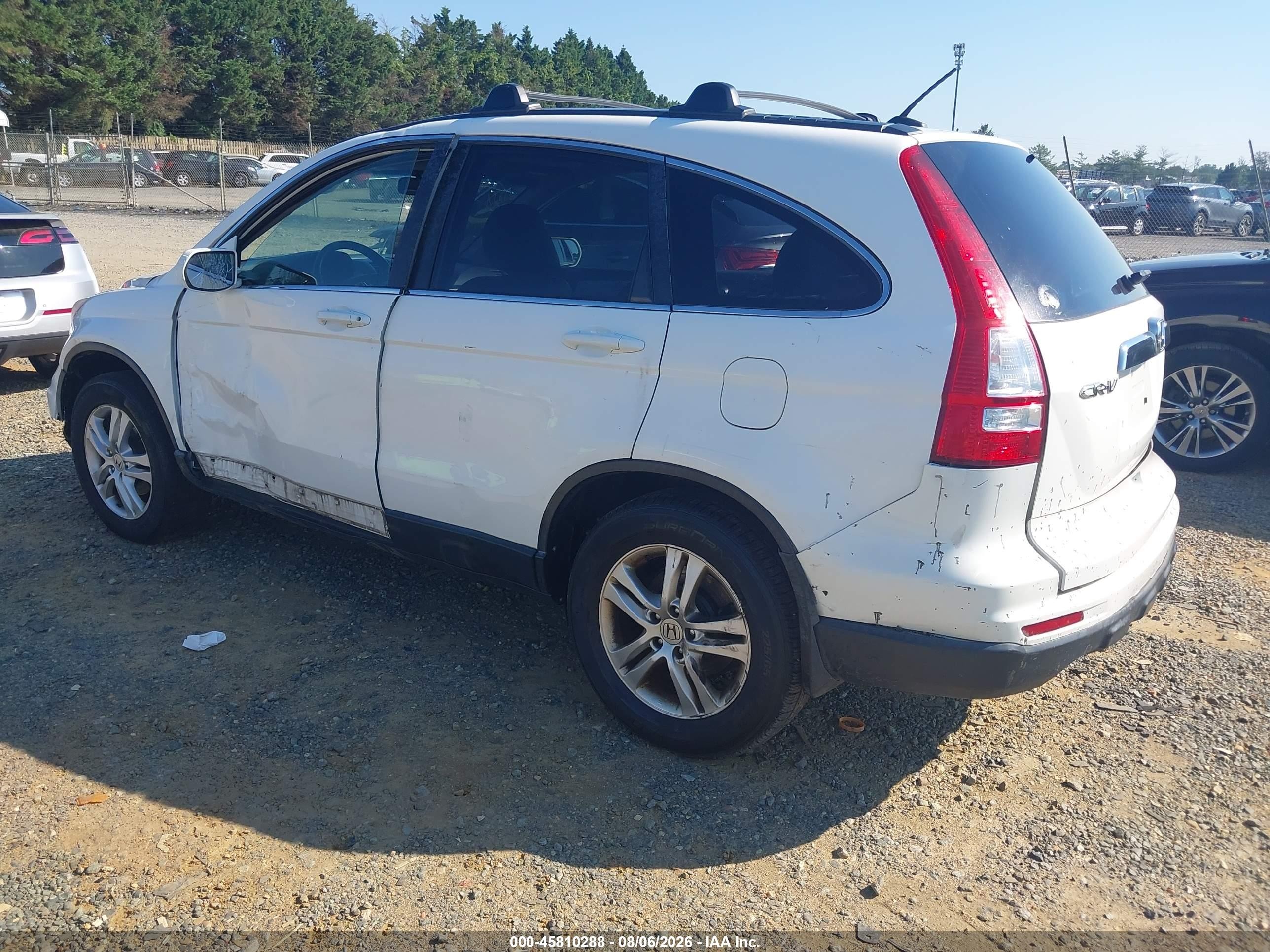 2011 Honda Cr-v Ex-l White vin: 5J6RE4H75BL099718