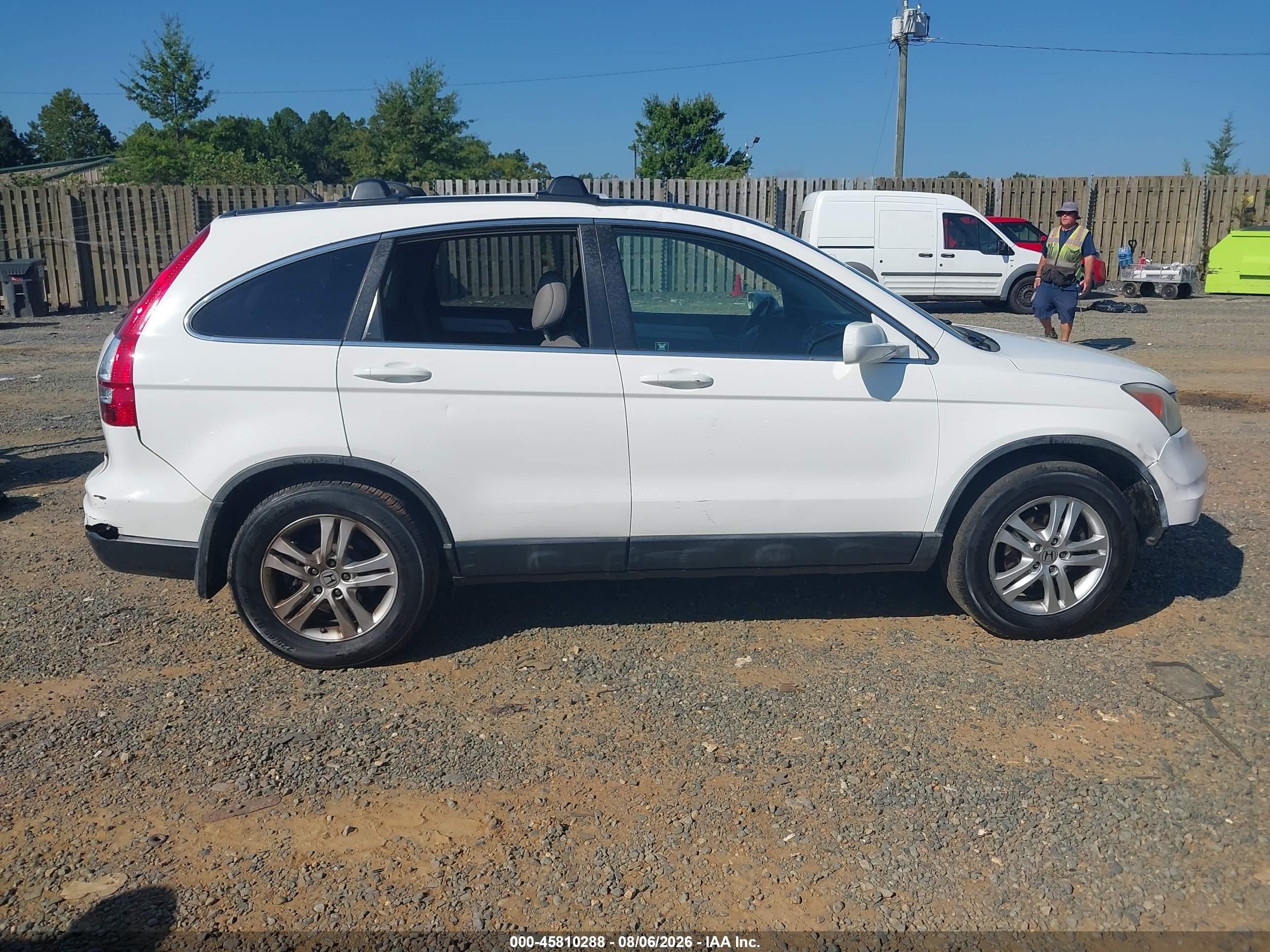 2011 Honda Cr-v Ex-l White vin: 5J6RE4H75BL099718