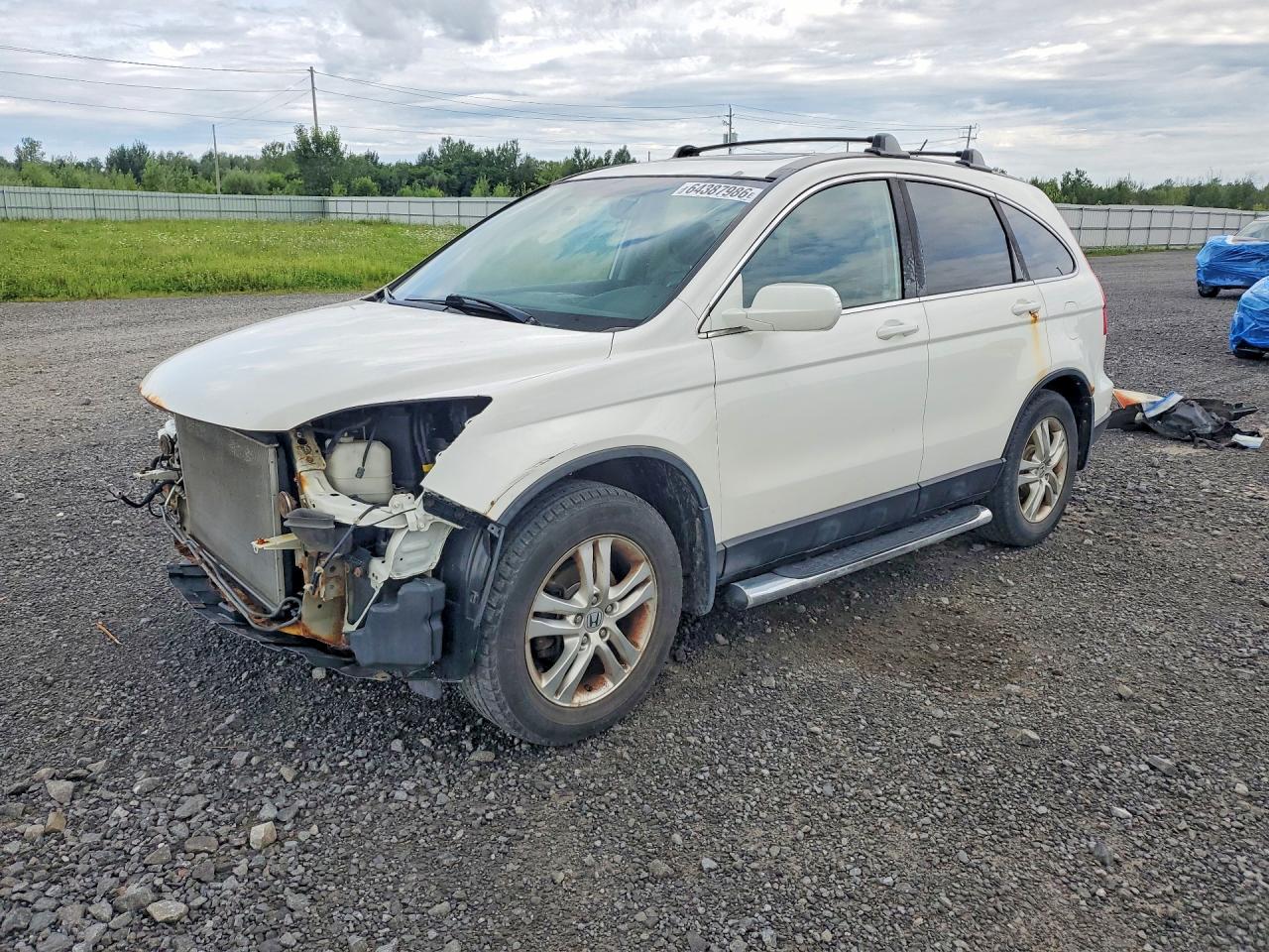 2011 Honda Cr-v Exl White vin: 5J6RE4H75BL820667