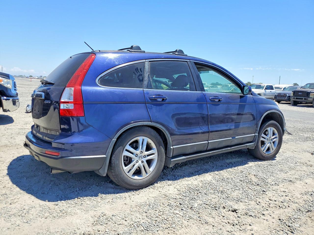 2010 Honda Cr-v Exl Blue vin: 5J6RE4H76AL000869