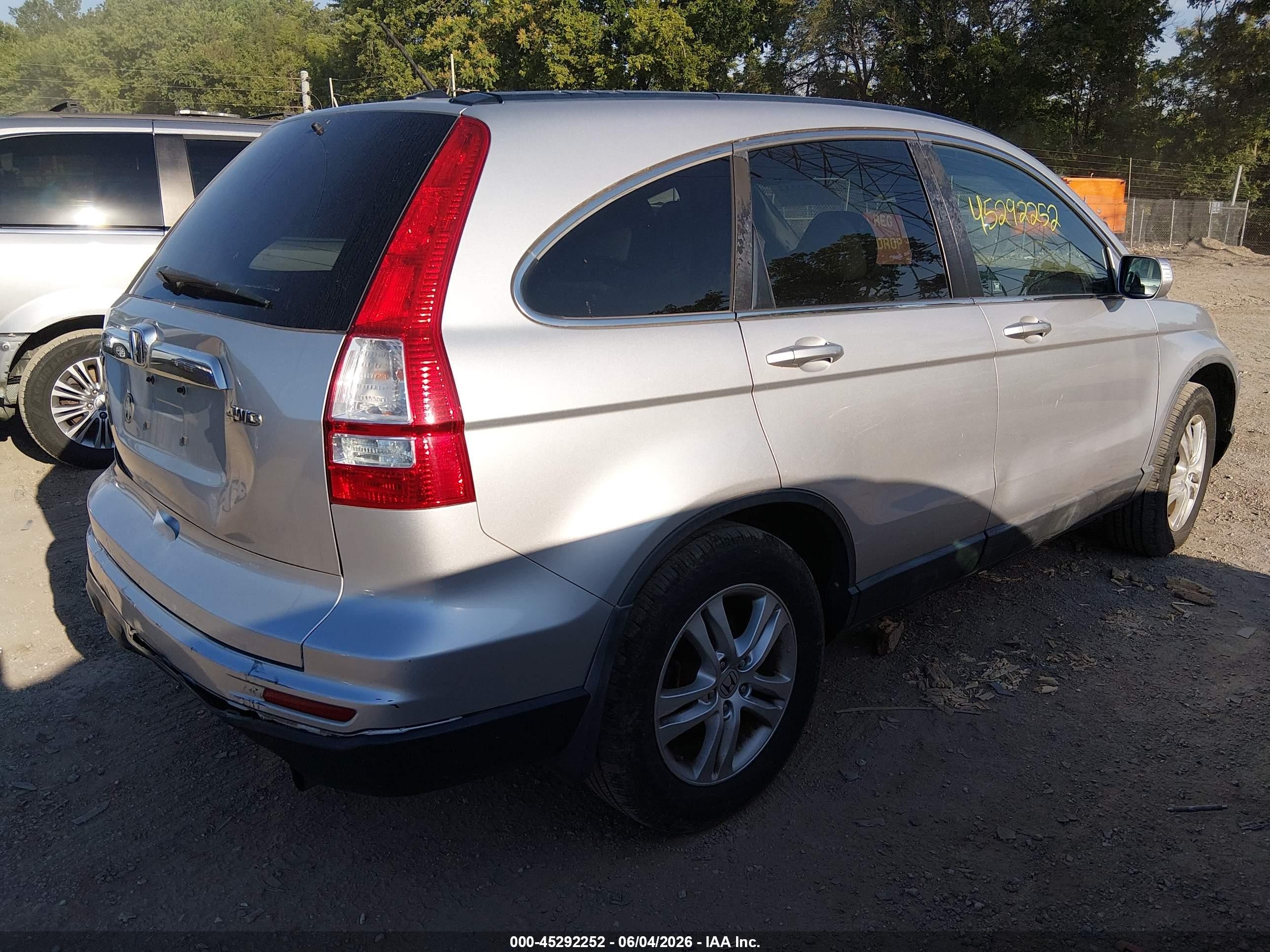2010 Honda Cr-v Ex-l Silver vin: 5J6RE4H76AL001391