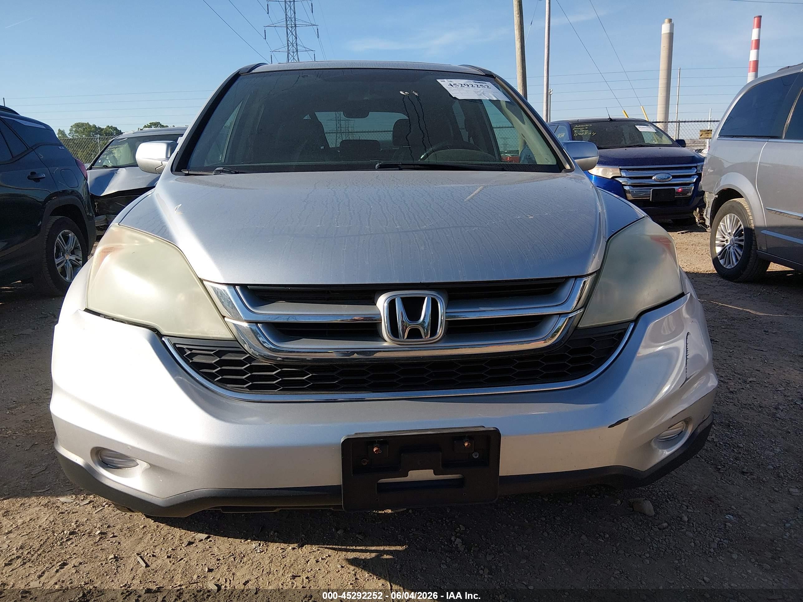 2010 Honda Cr-v Ex-l Silver vin: 5J6RE4H76AL001391
