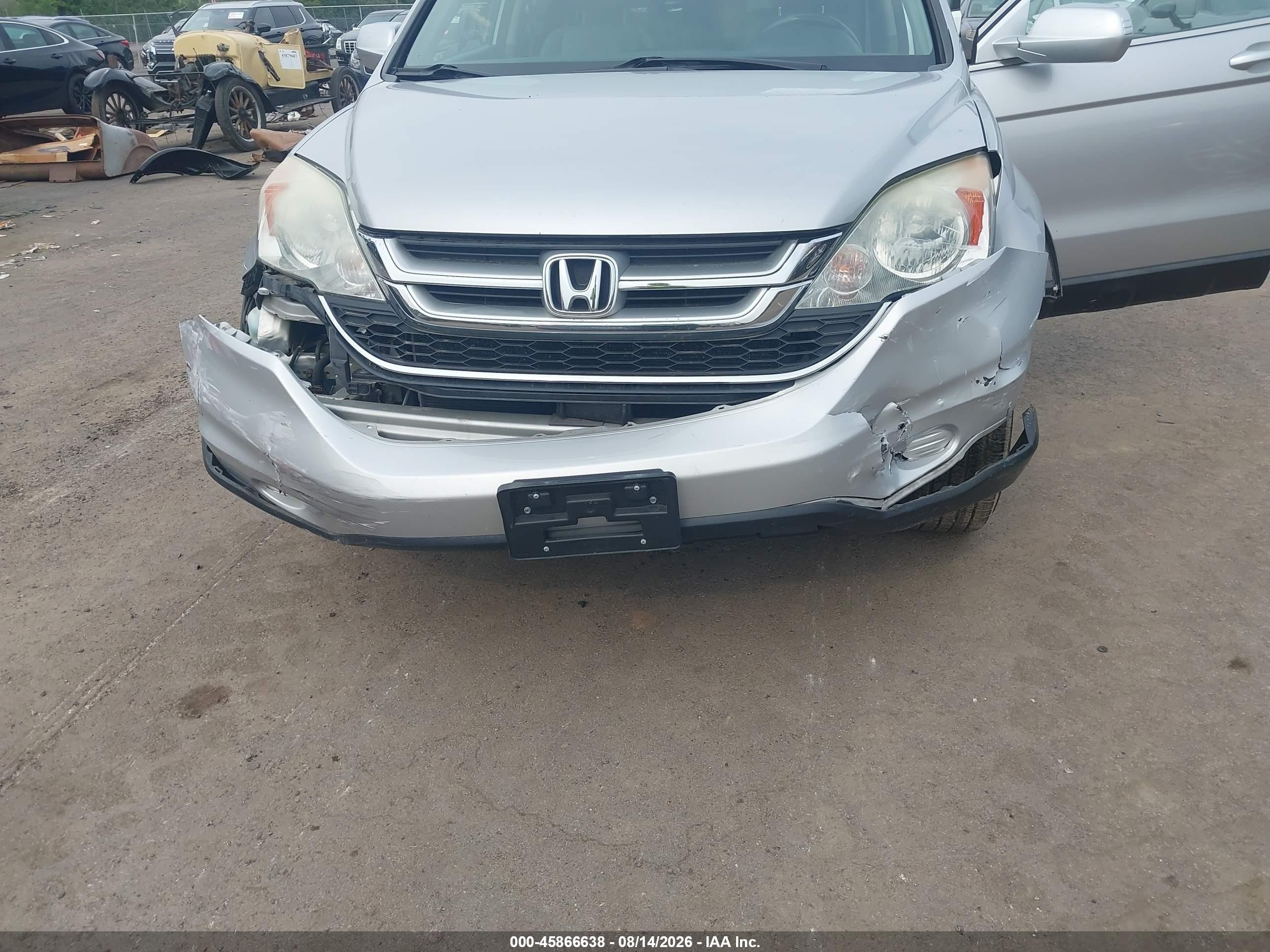 2010 Honda Cr-v Ex-l Silver vin: 5J6RE4H76AL001407