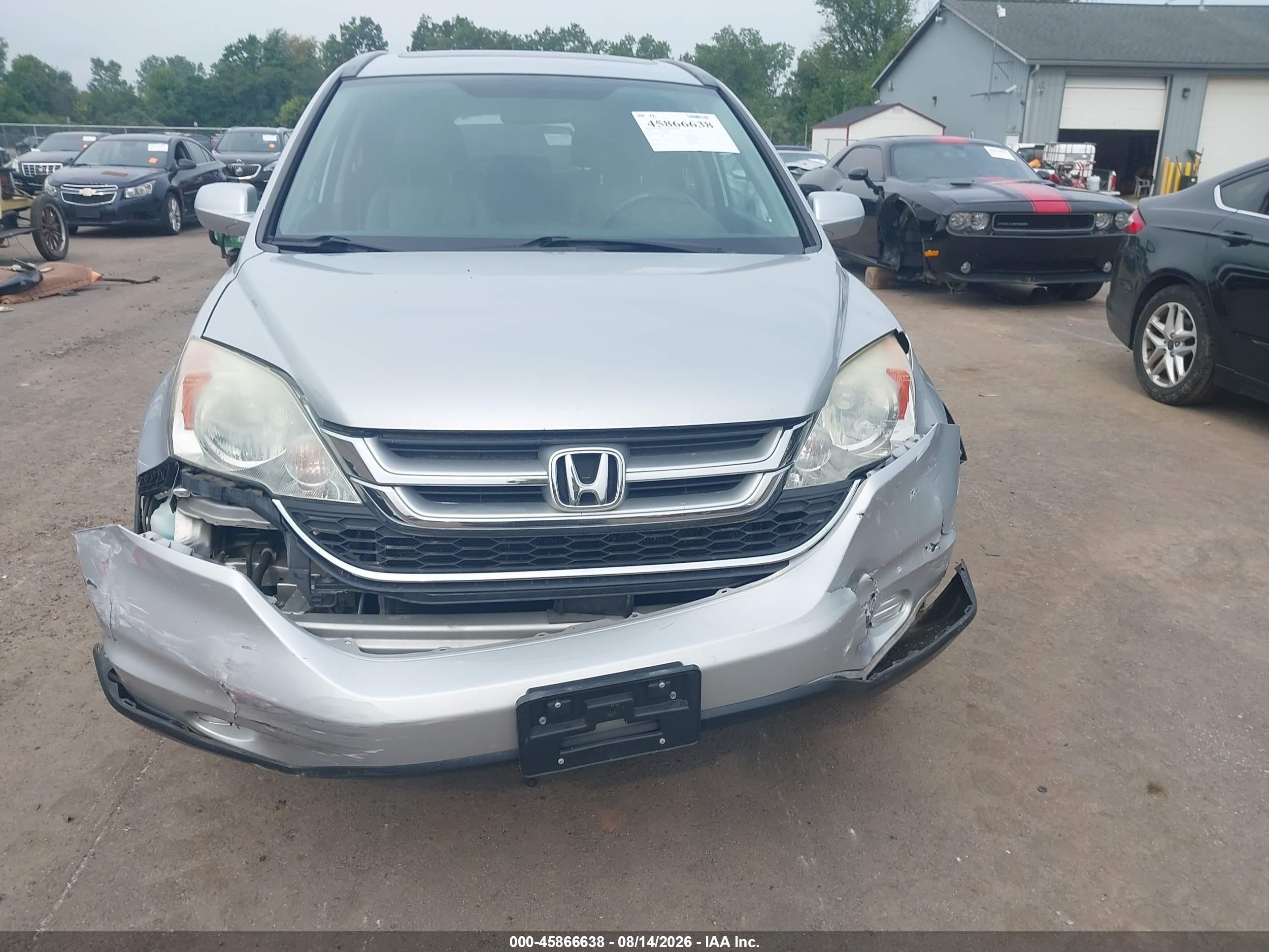 2010 Honda Cr-v Ex-l Silver vin: 5J6RE4H76AL001407