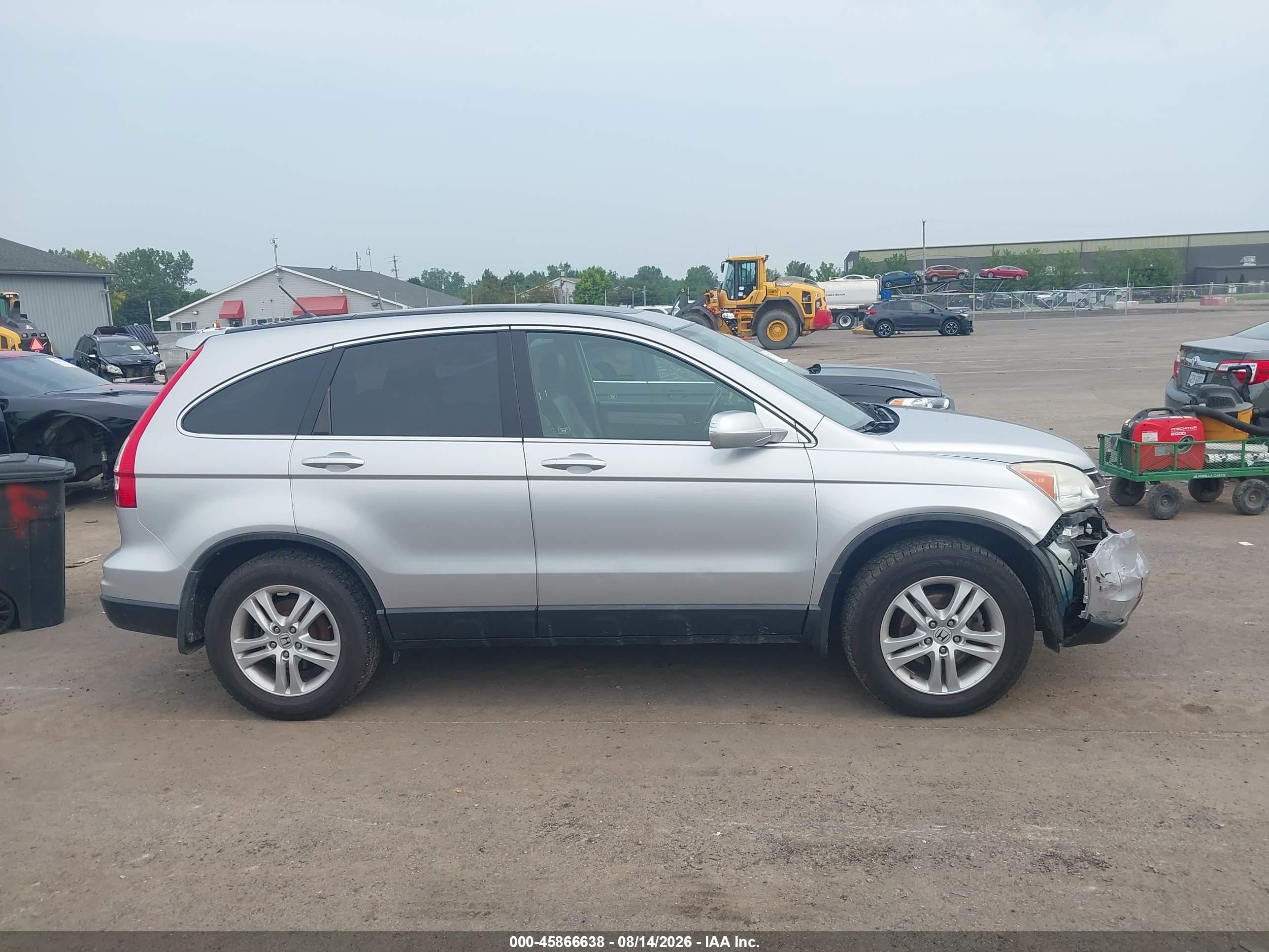 2010 Honda Cr-v Ex-l Silver vin: 5J6RE4H76AL001407