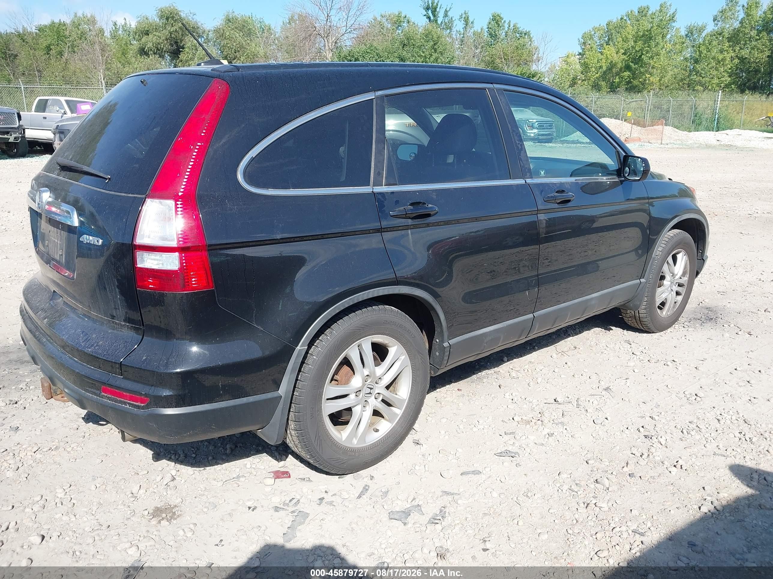 2010 Honda Cr-v Ex-l Черный vin: 5J6RE4H76AL016599