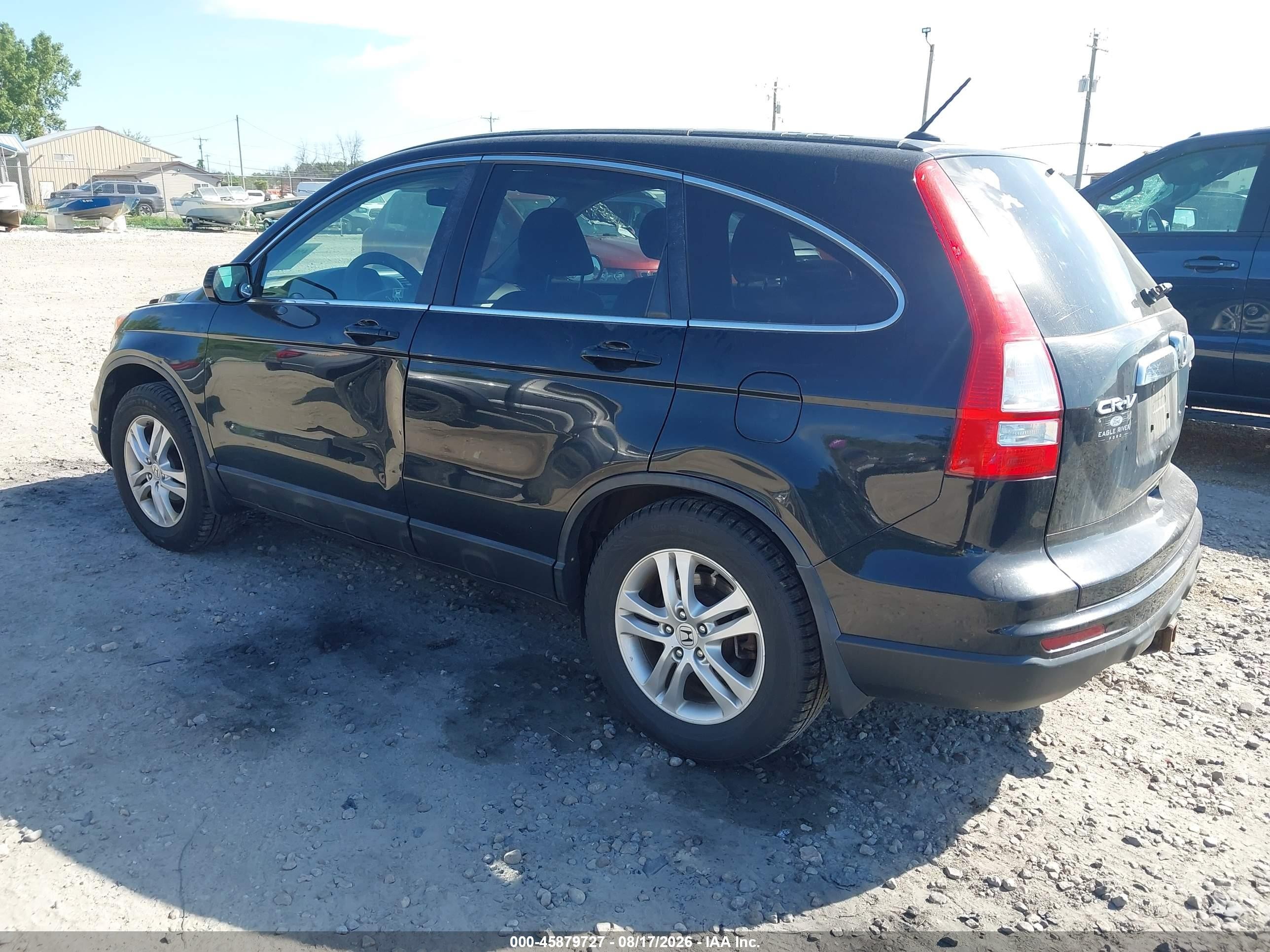 2010 Honda Cr-v Ex-l Черный vin: 5J6RE4H76AL016599