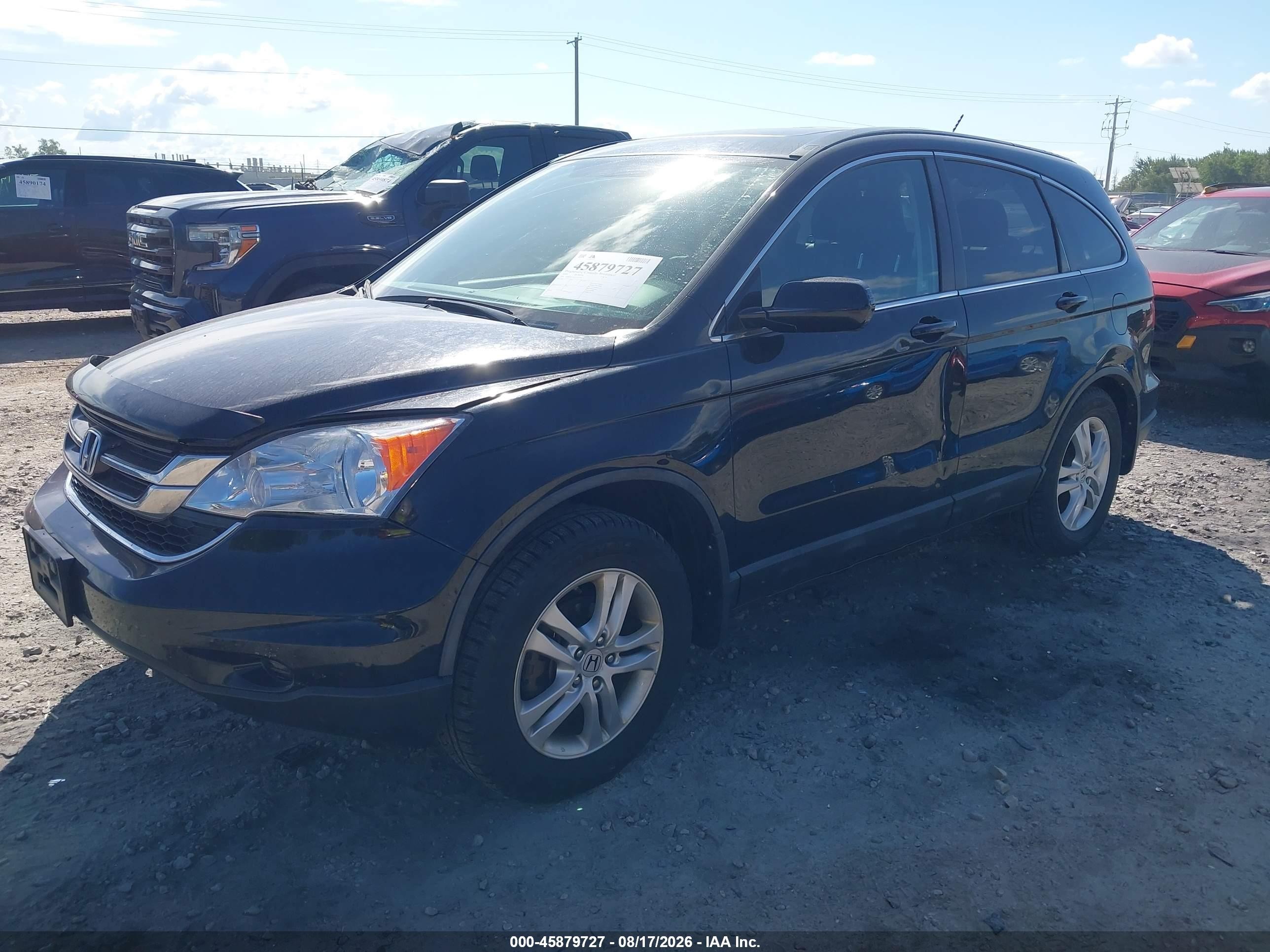 2010 Honda Cr-v Ex-l Черный vin: 5J6RE4H76AL016599