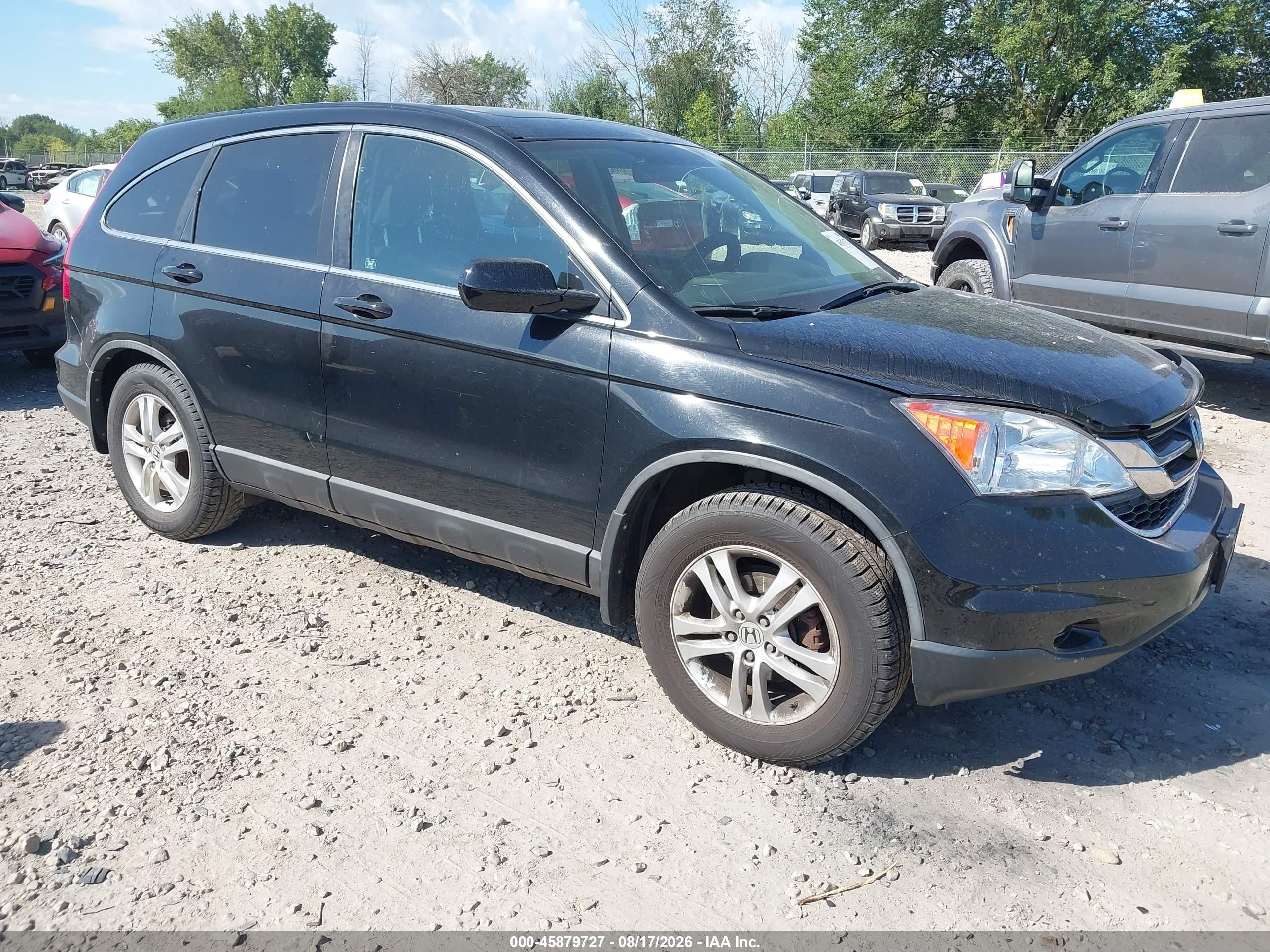 2010 Honda Cr-v Ex-l Черный vin: 5J6RE4H76AL016599