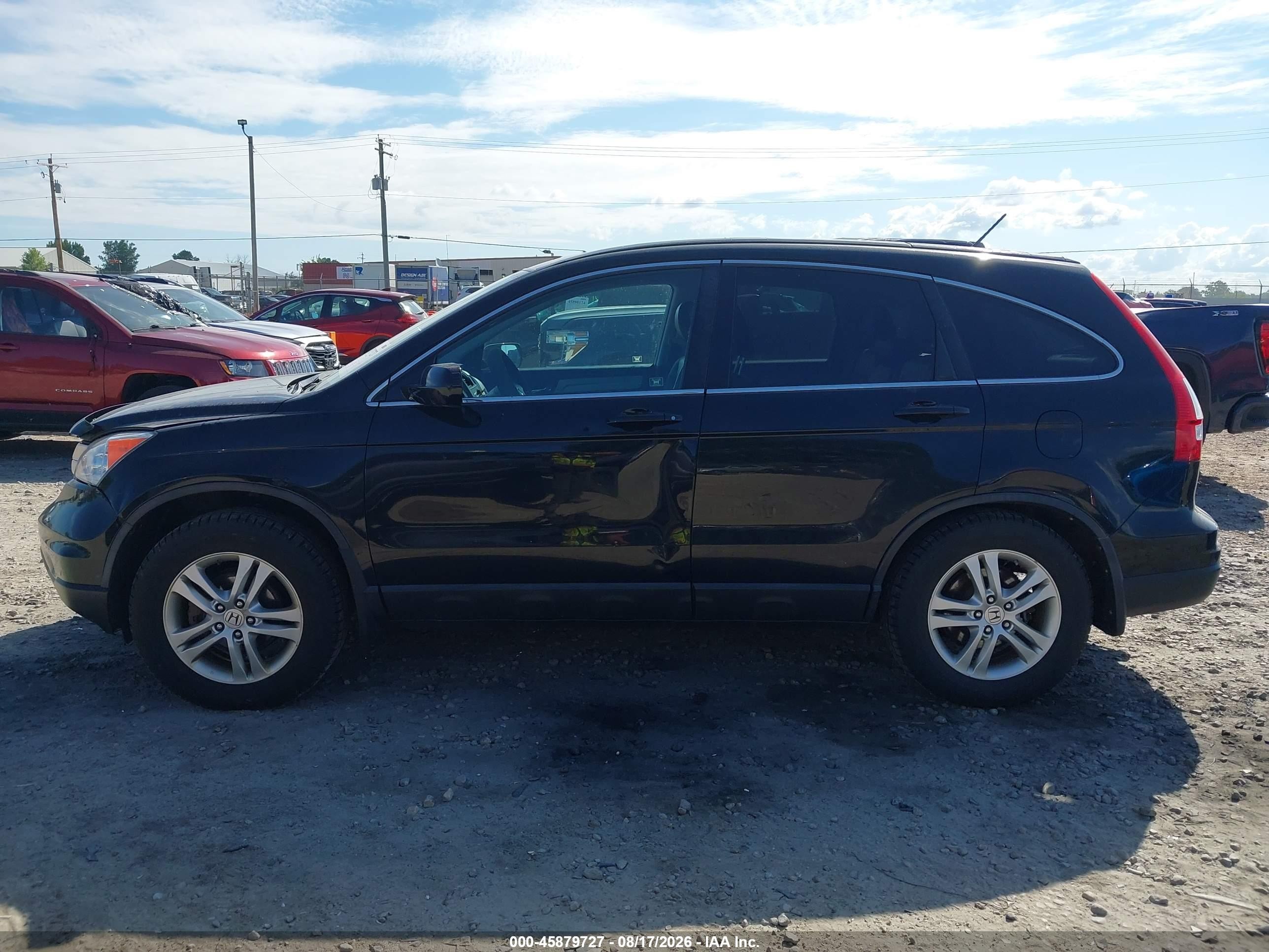 2010 Honda Cr-v Ex-l Черный vin: 5J6RE4H76AL016599