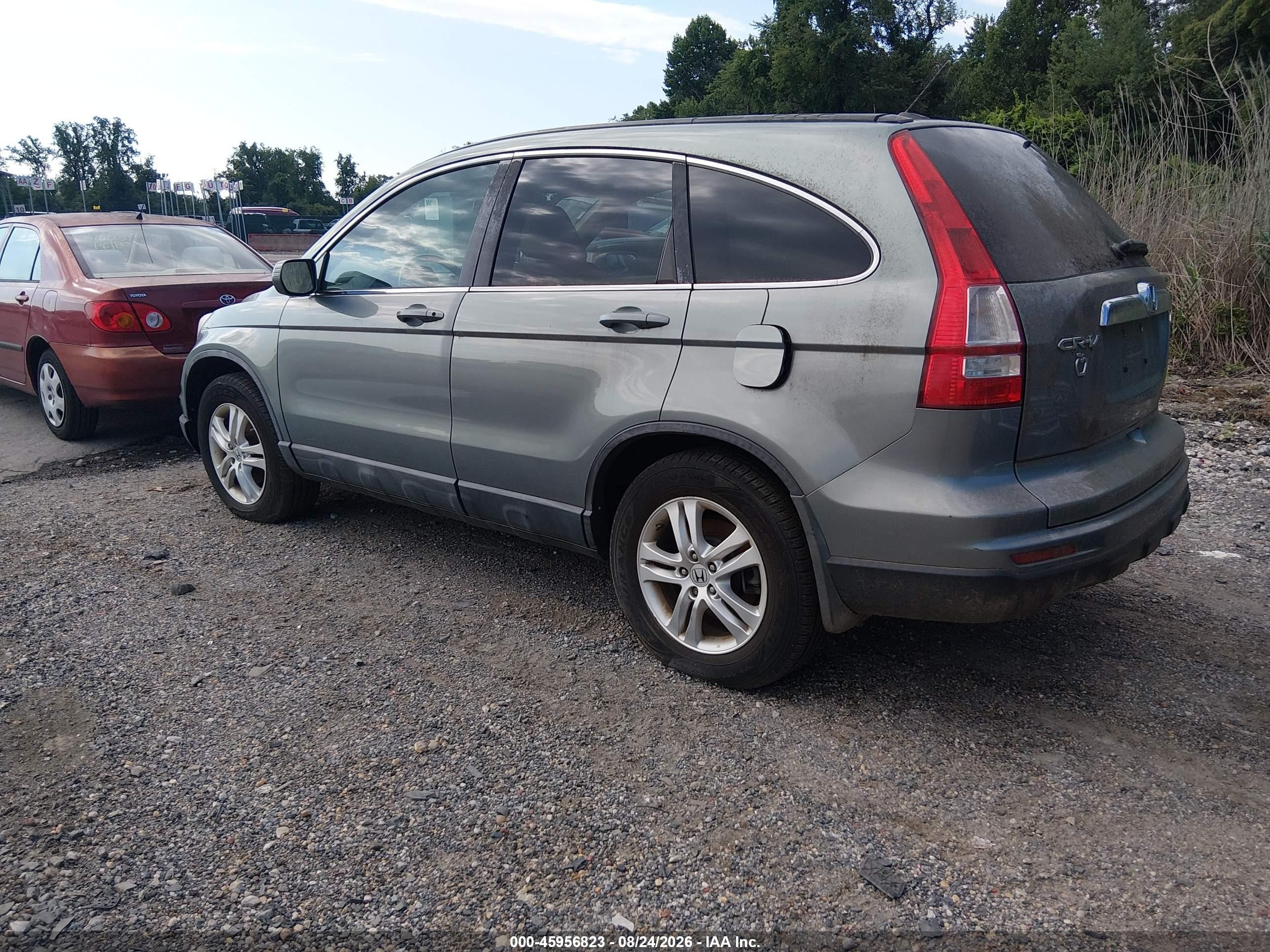 2010 Honda Cr-v Ex-l Blue vin: 5J6RE4H76AL022578