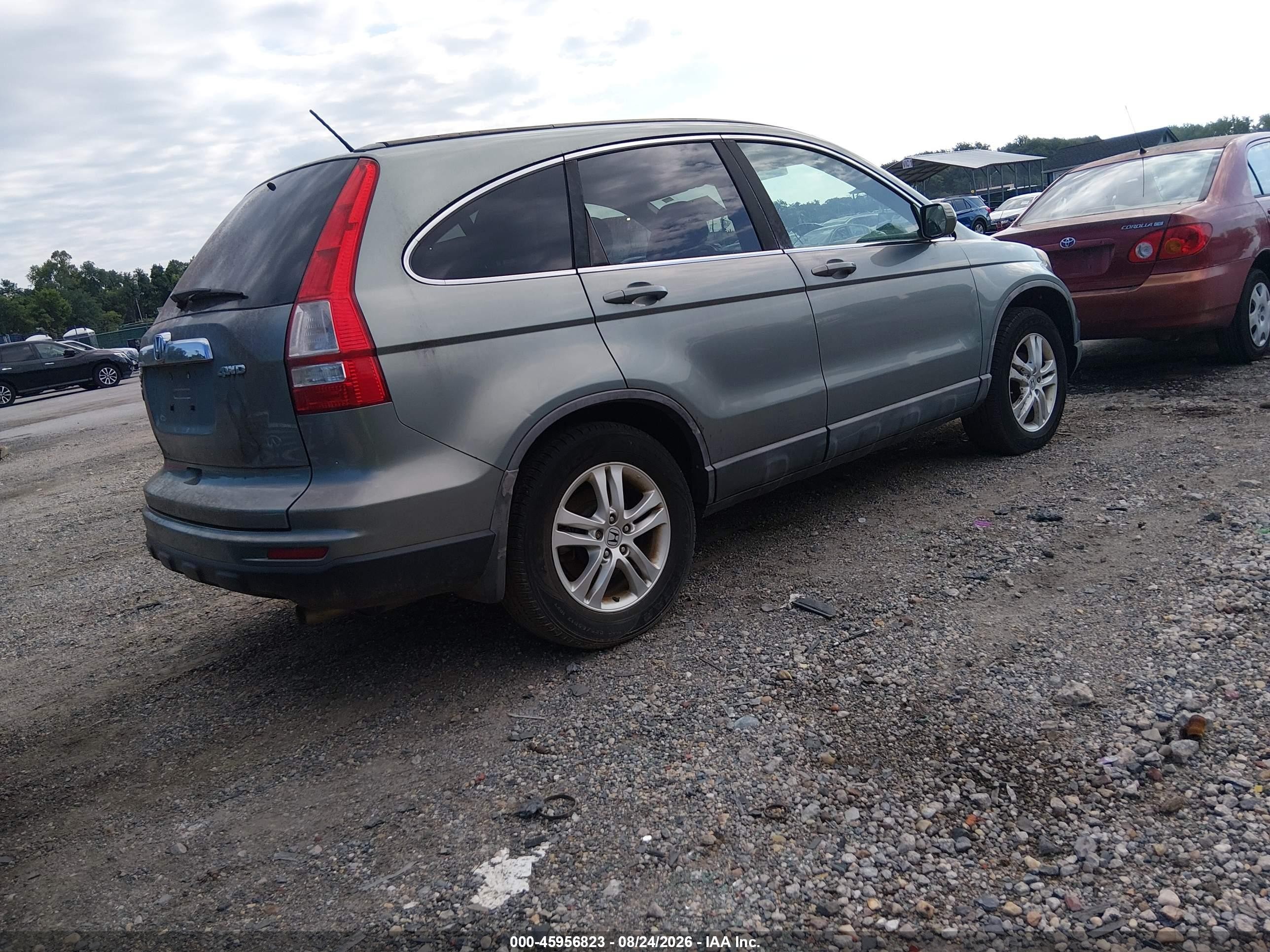 2010 Honda Cr-v Ex-l Blue vin: 5J6RE4H76AL022578