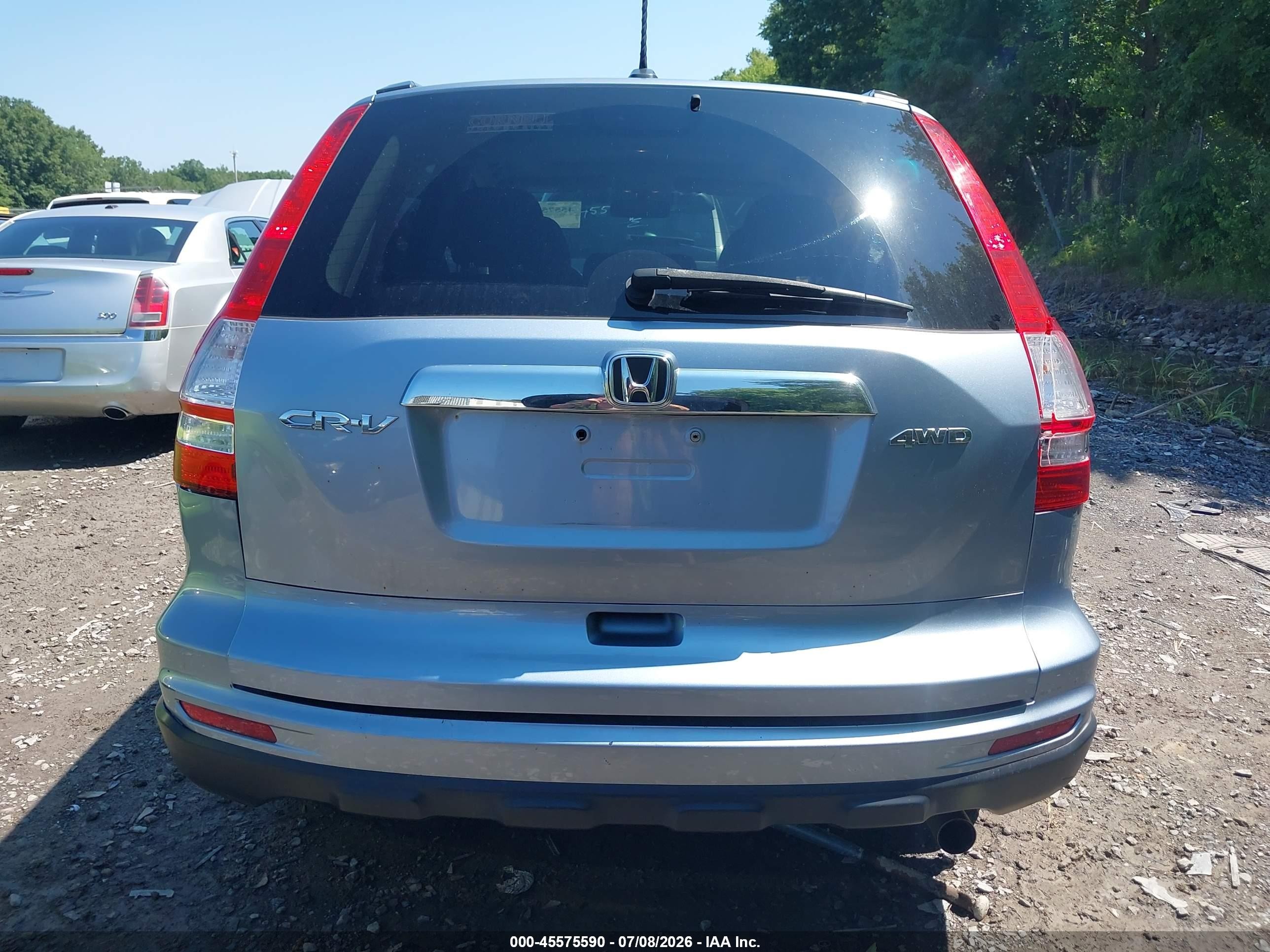 2010 Honda Cr-v Ex-l Light Blue vin: 5J6RE4H76AL023147