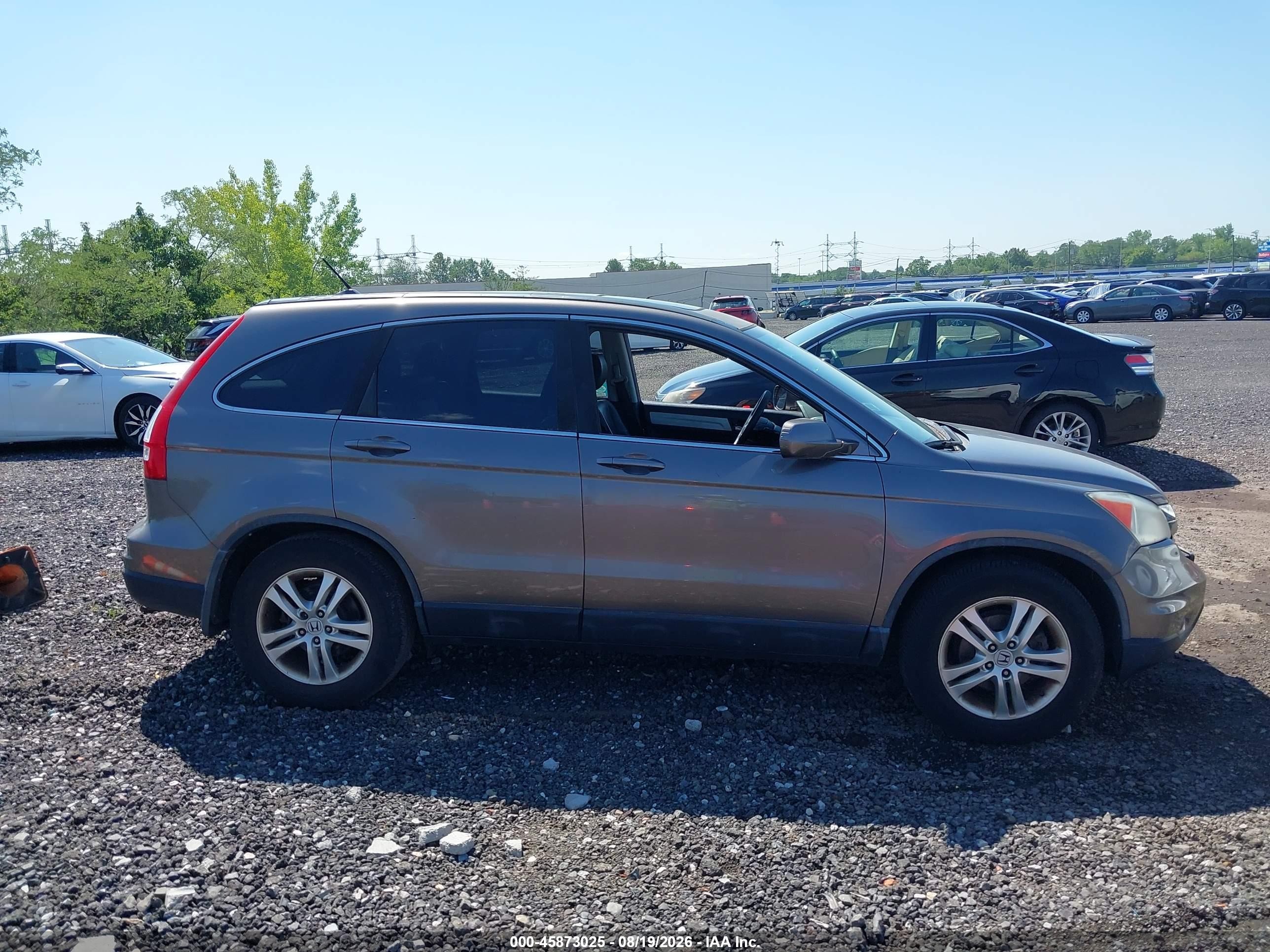 2010 Honda Cr-v Ex-l Gray vin: 5J6RE4H76AL068945