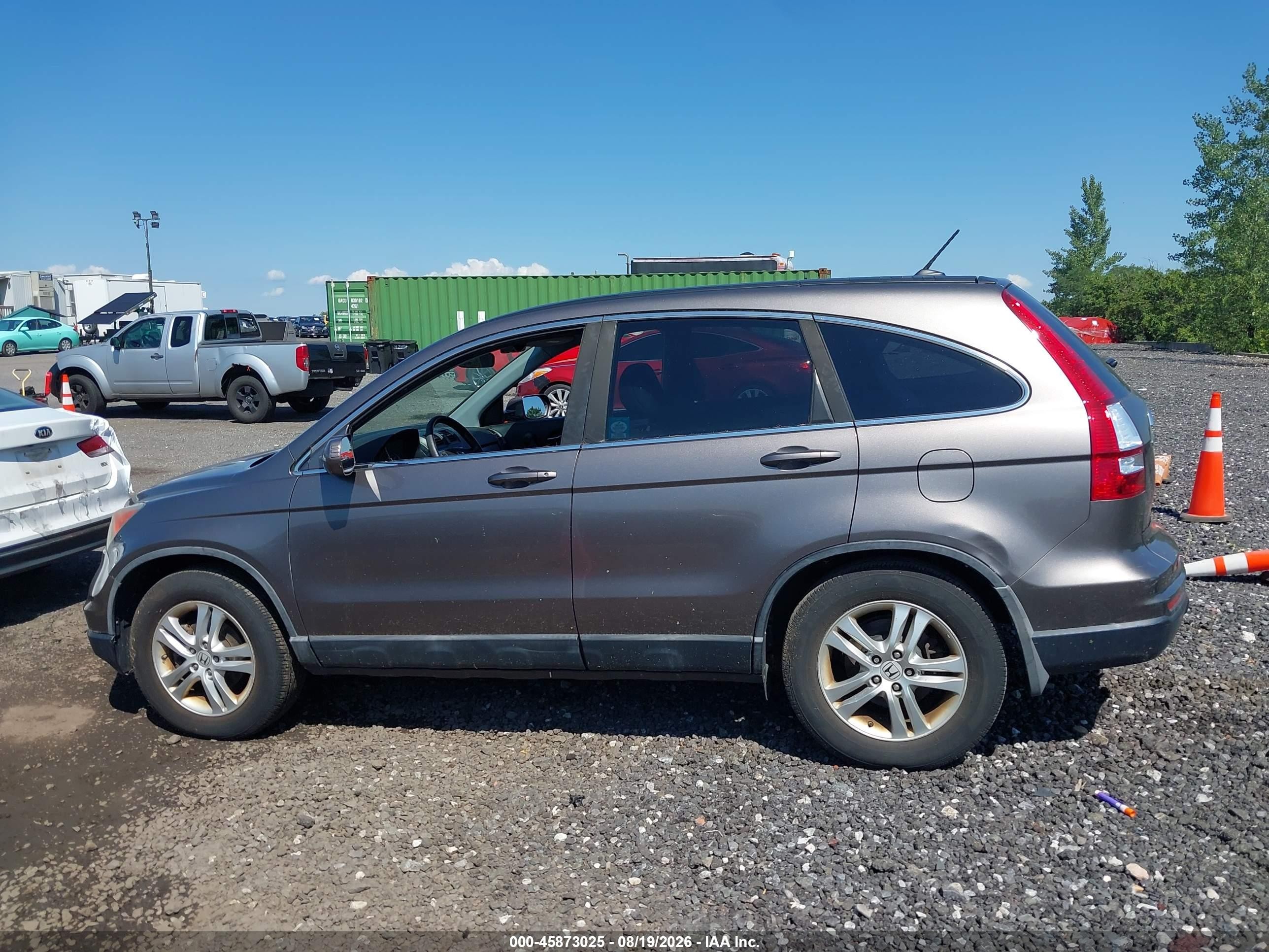 2010 Honda Cr-v Ex-l Gray vin: 5J6RE4H76AL068945