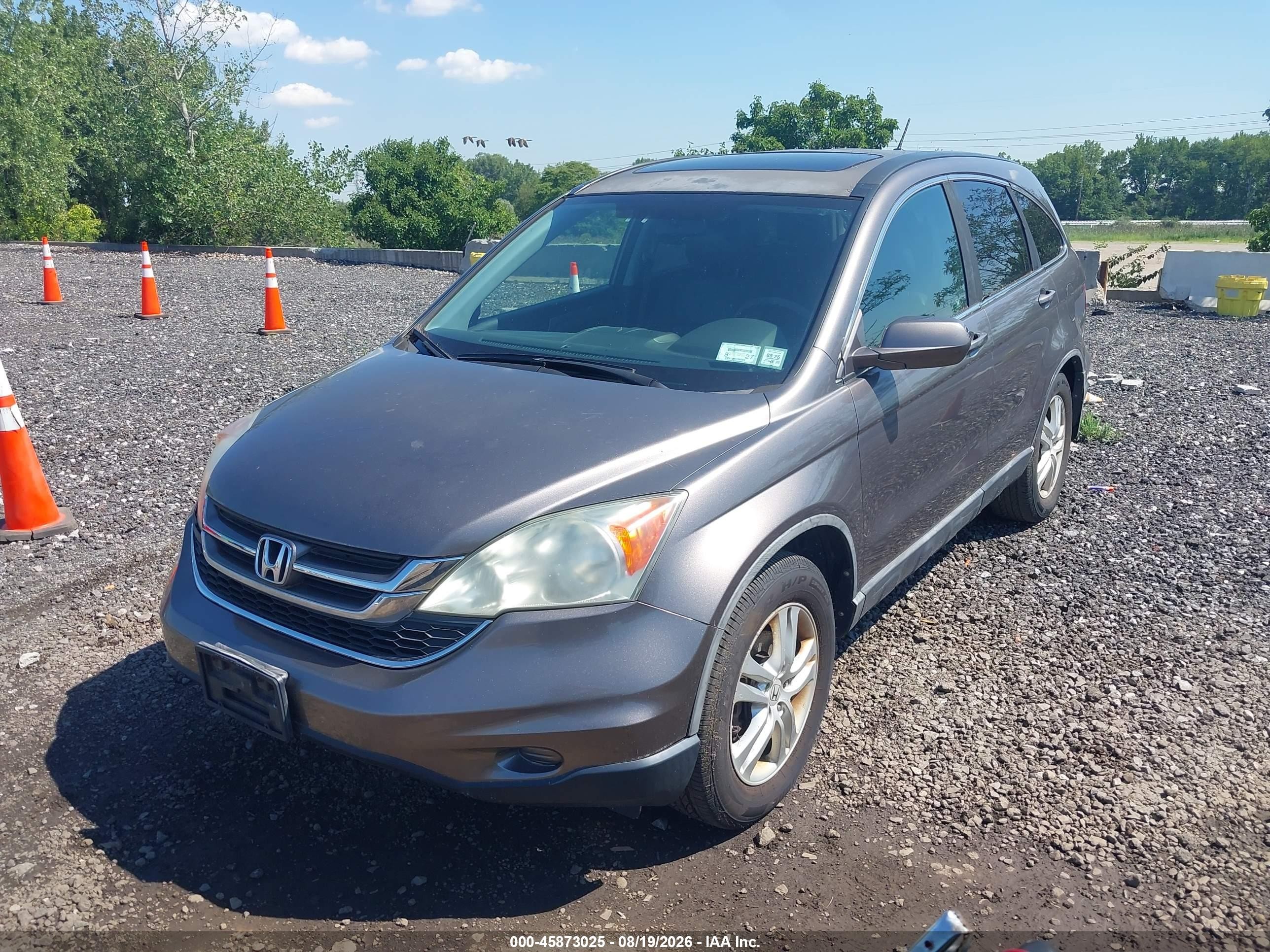 2010 Honda Cr-v Ex-l Gray vin: 5J6RE4H76AL068945