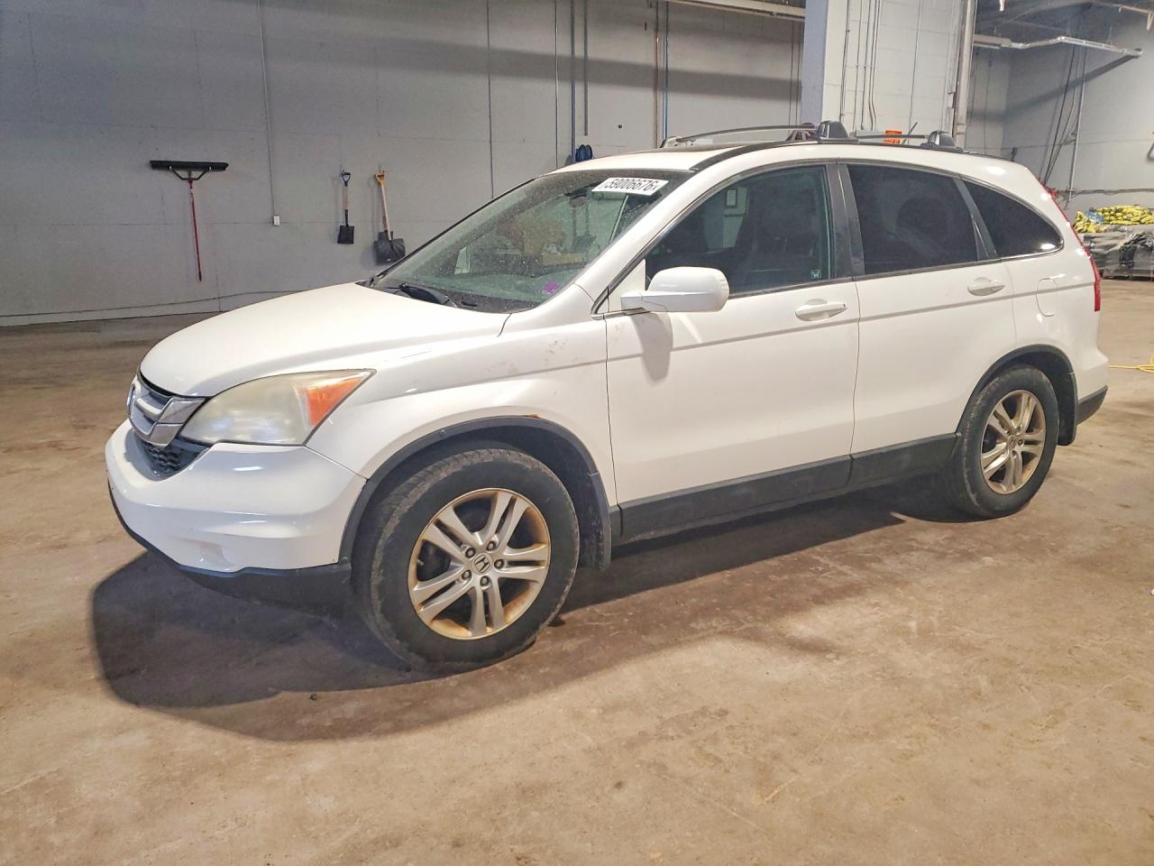 2010 Honda Cr-v Exl White vin: 5J6RE4H76AL819932