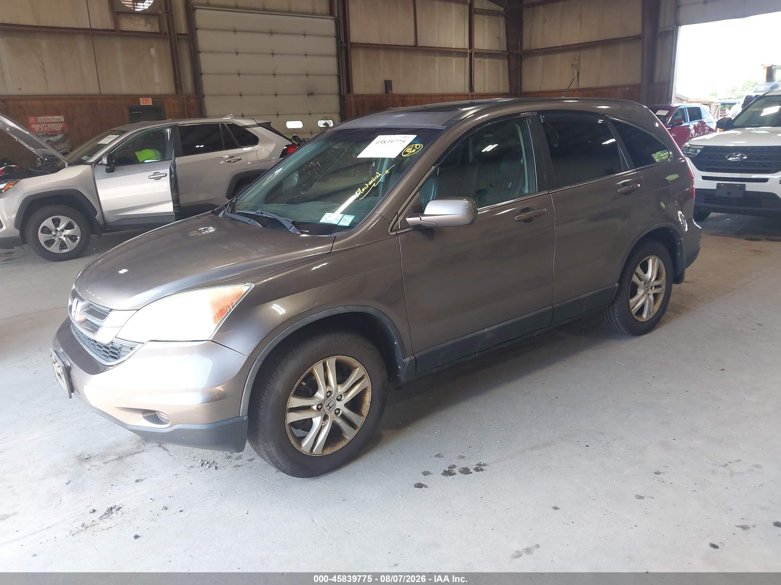 2011 Honda Cr-v Ex-l Коричневый vin: 5J6RE4H76BL000453