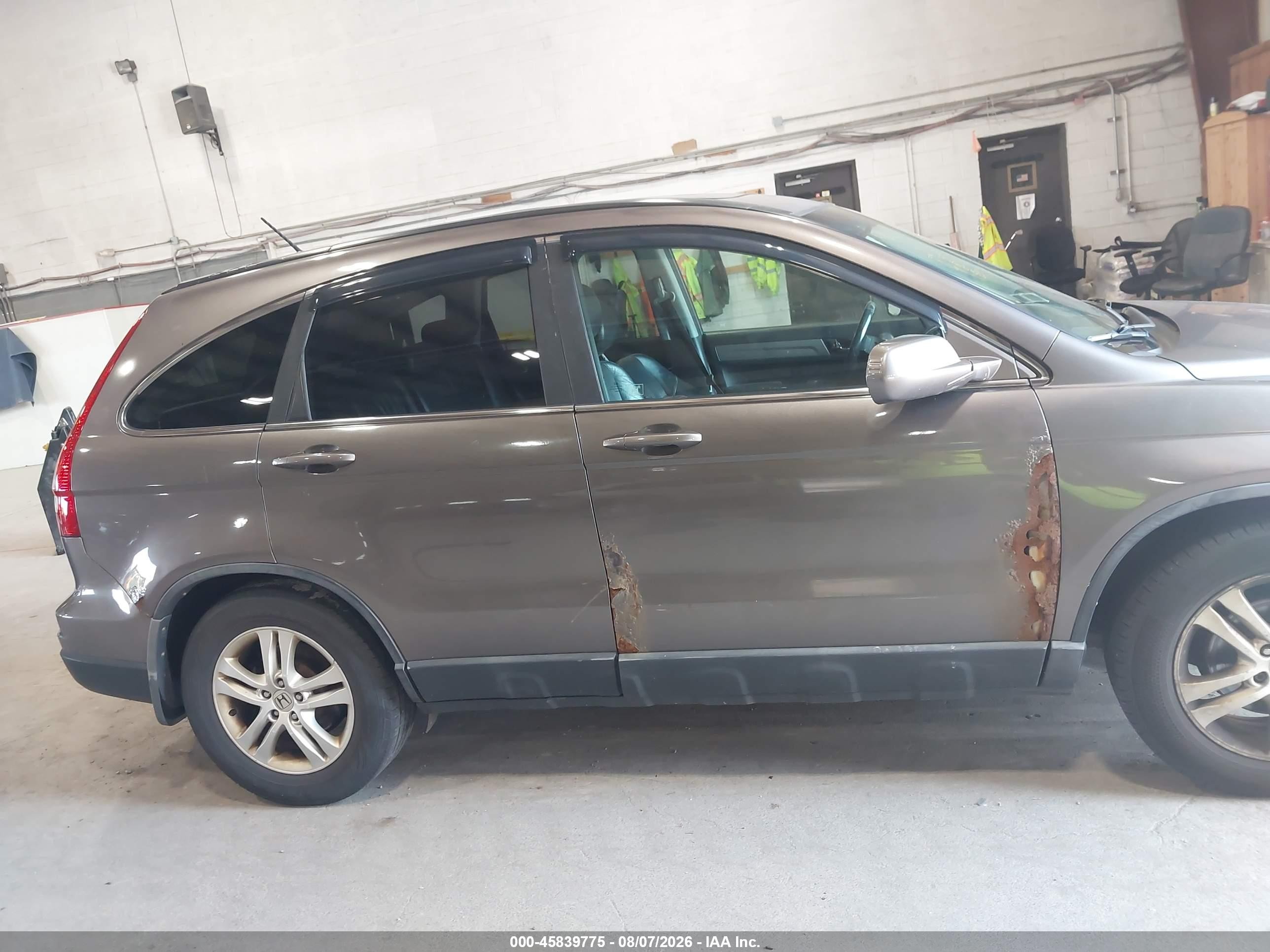 2011 Honda Cr-v Ex-l Коричневый vin: 5J6RE4H76BL000453